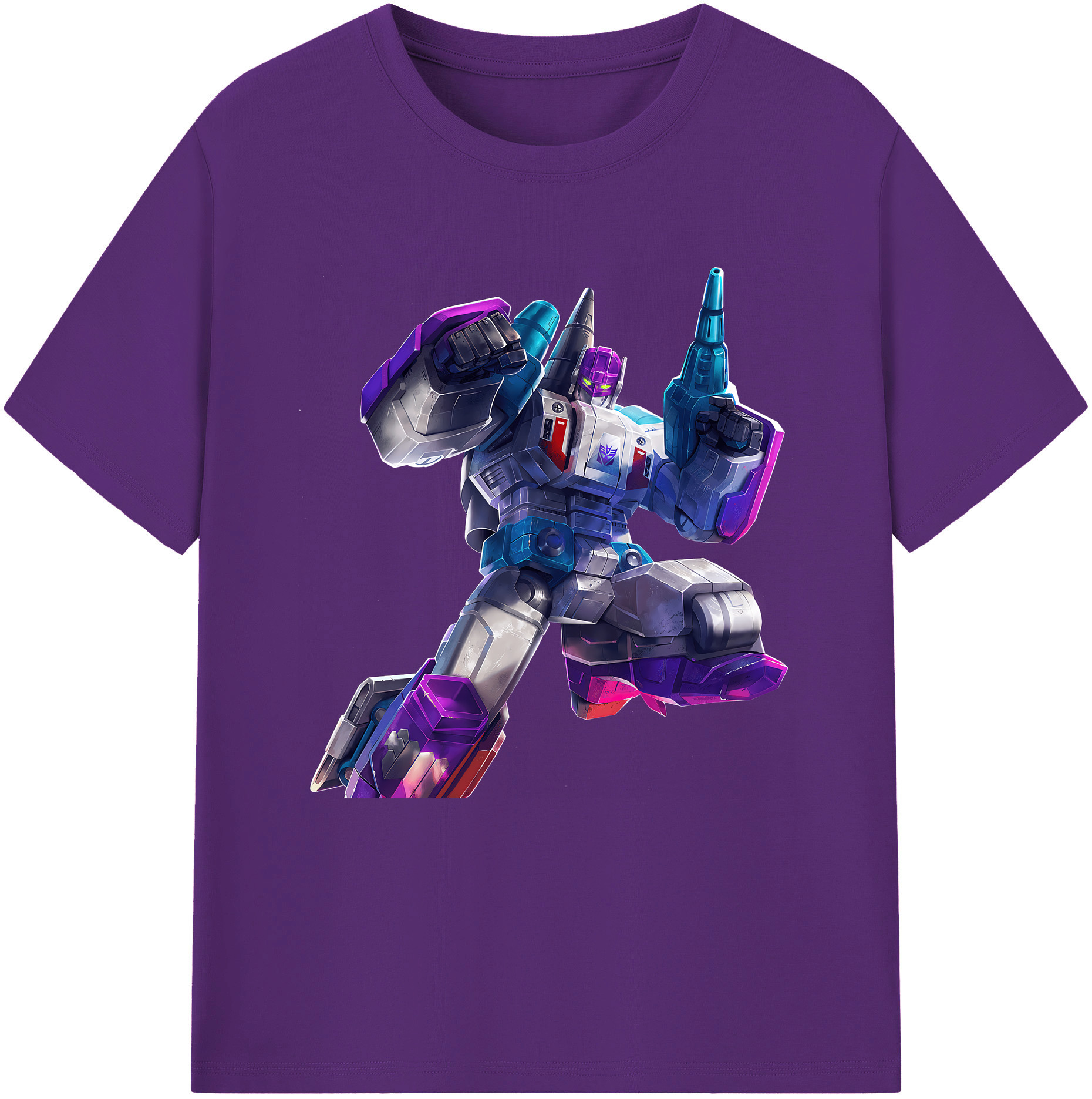 （画像用） Transformers トランスフォーマー 綿100％半袖Tシャツ（フロントプリント）