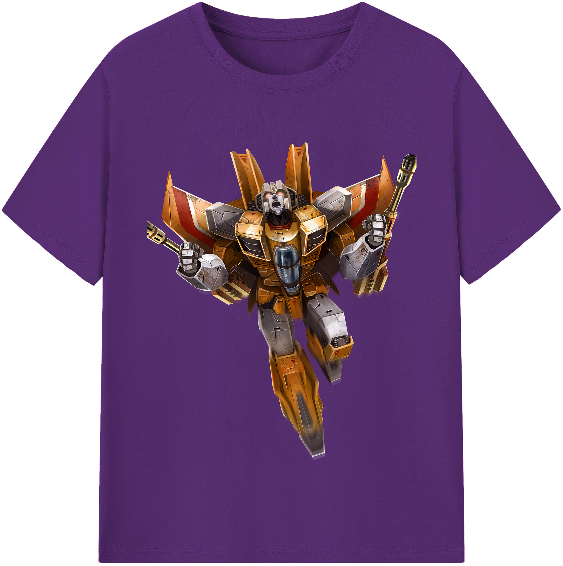 （画像用） Transformers トランスフォーマー 綿100％半袖Tシャツ（フロントプリント）