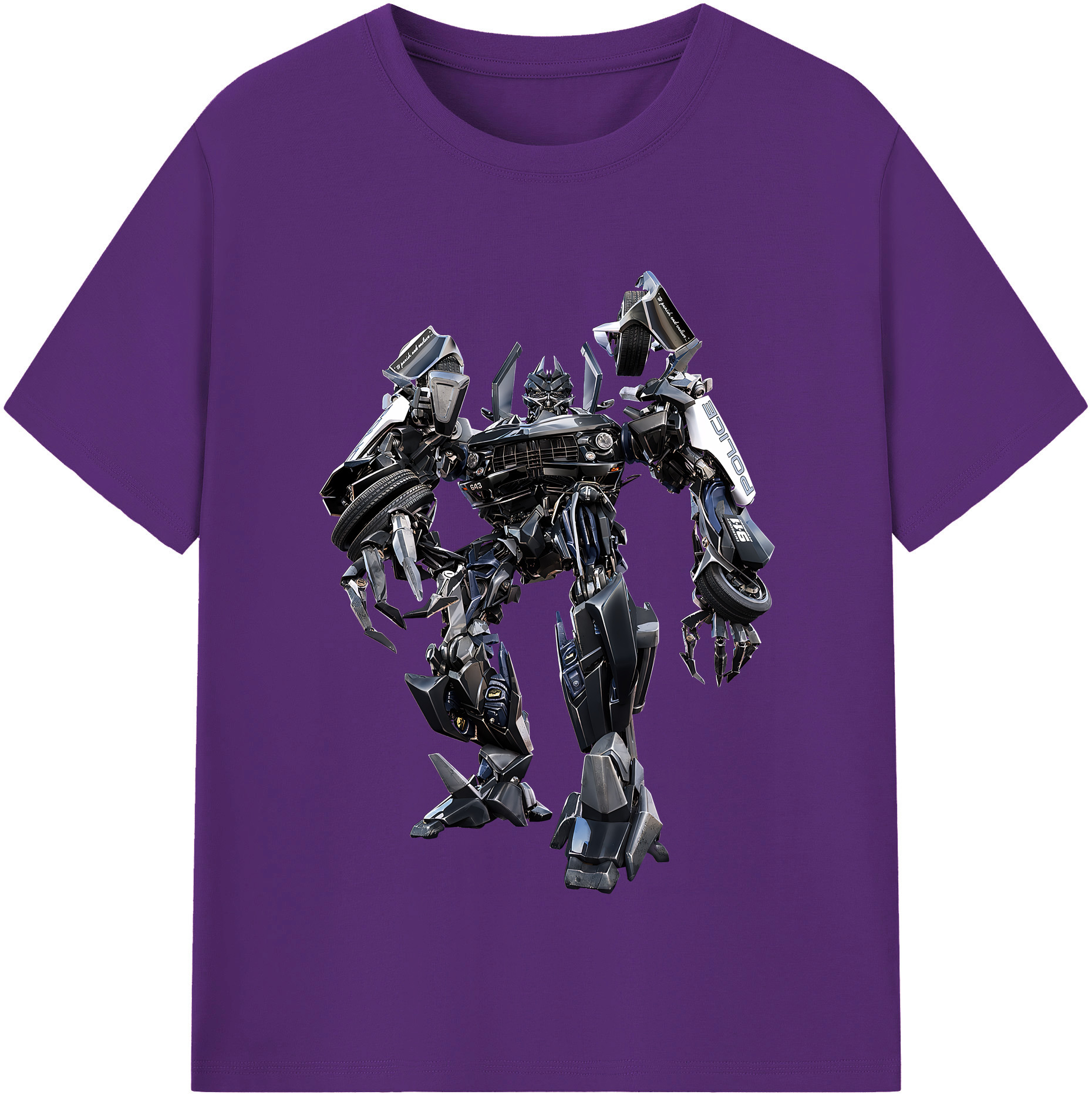 （画像用） Transformers トランスフォーマー 綿100％半袖Tシャツ（フロントプリント）