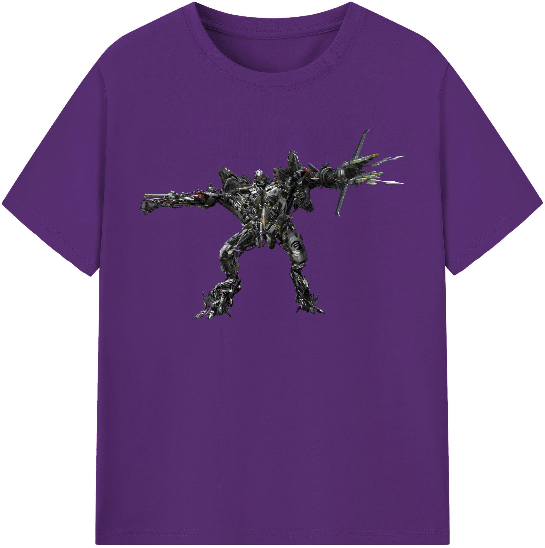 （画像用） Transformers トランスフォーマー 綿100％半袖Tシャツ（フロントプリント）