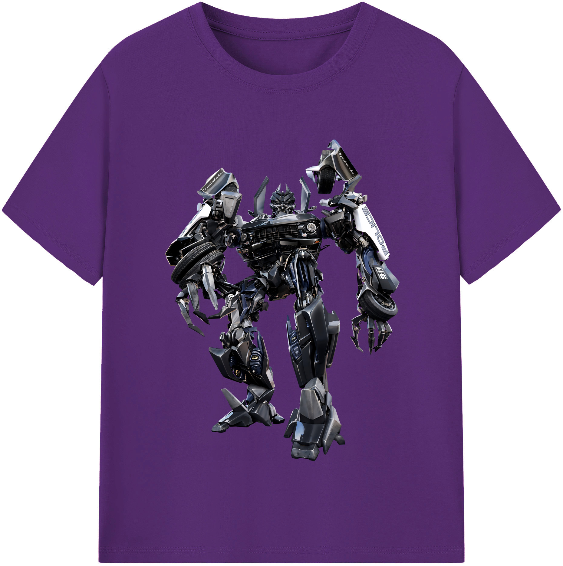 （画像用） Transformers トランスフォーマー 綿100％半袖Tシャツ（フロントプリント）