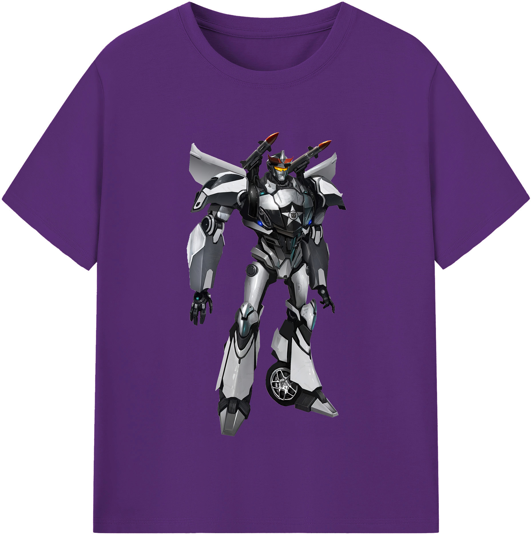 （画像用） Transformers トランスフォーマー 綿100％半袖Tシャツ（フロントプリント）