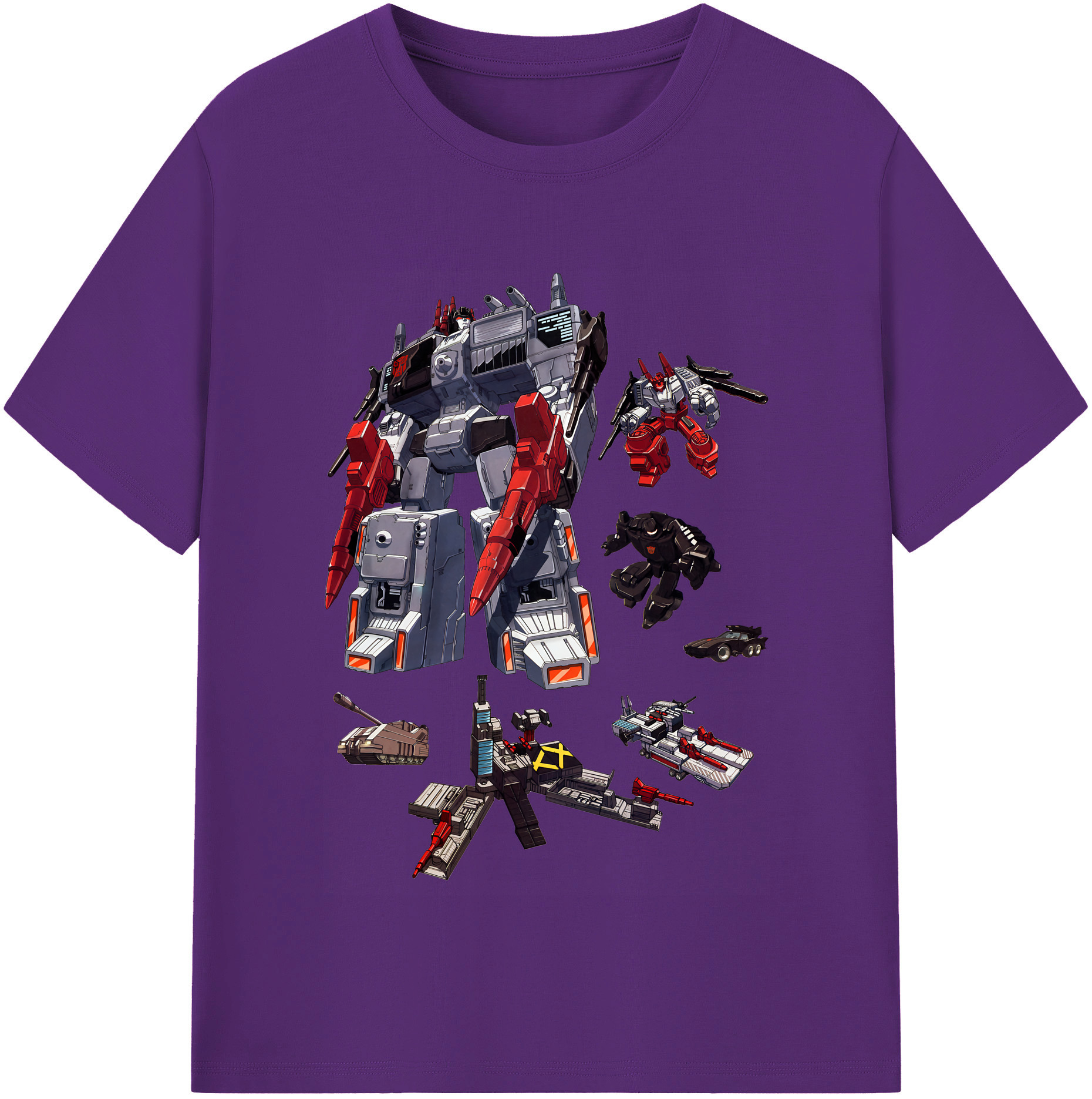 （画像用） Transformers トランスフォーマー 綿100％半袖Tシャツ（フロントプリント）