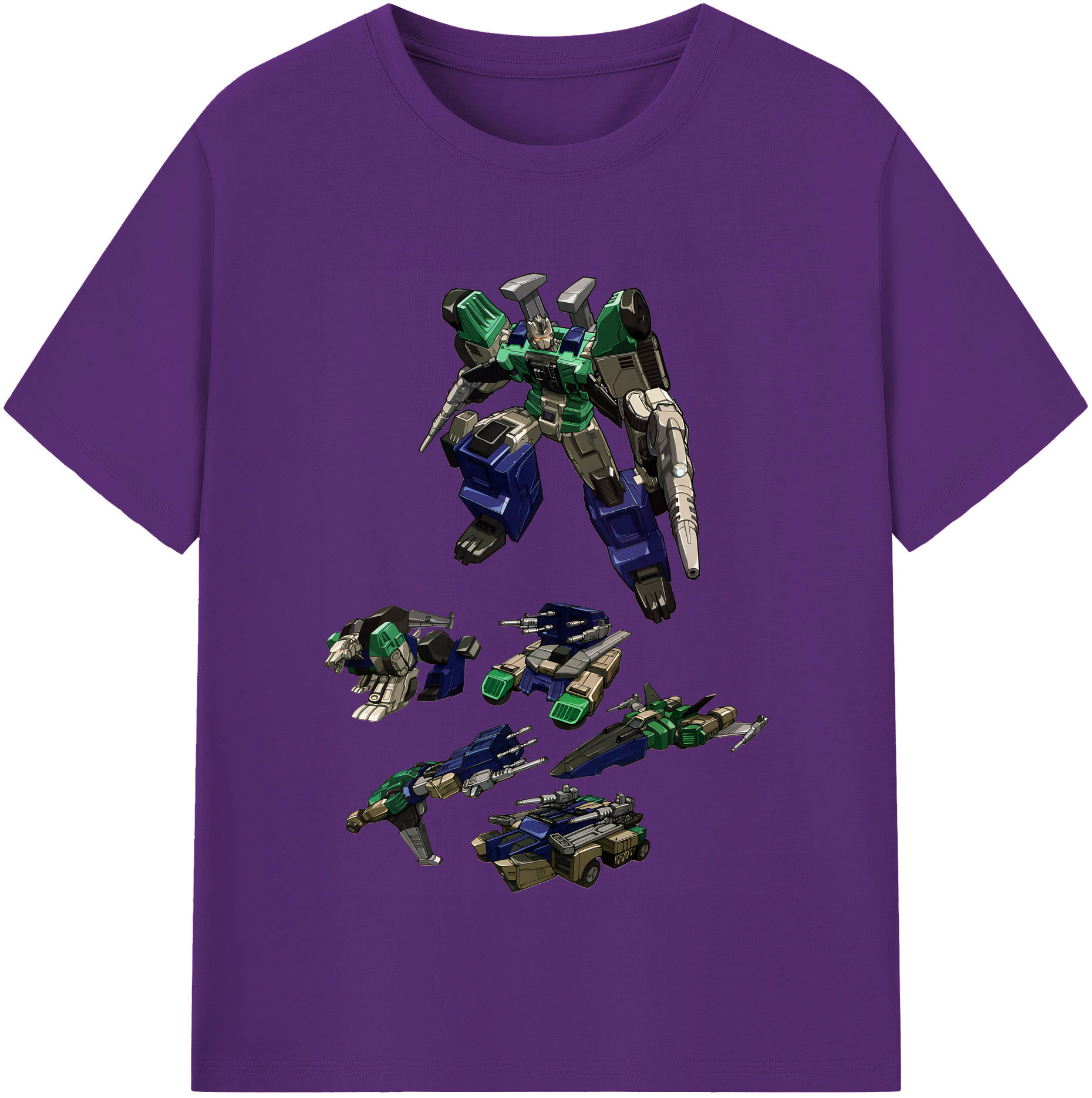 （画像用） Transformers トランスフォーマー 綿100％半袖Tシャツ（フロントプリント）