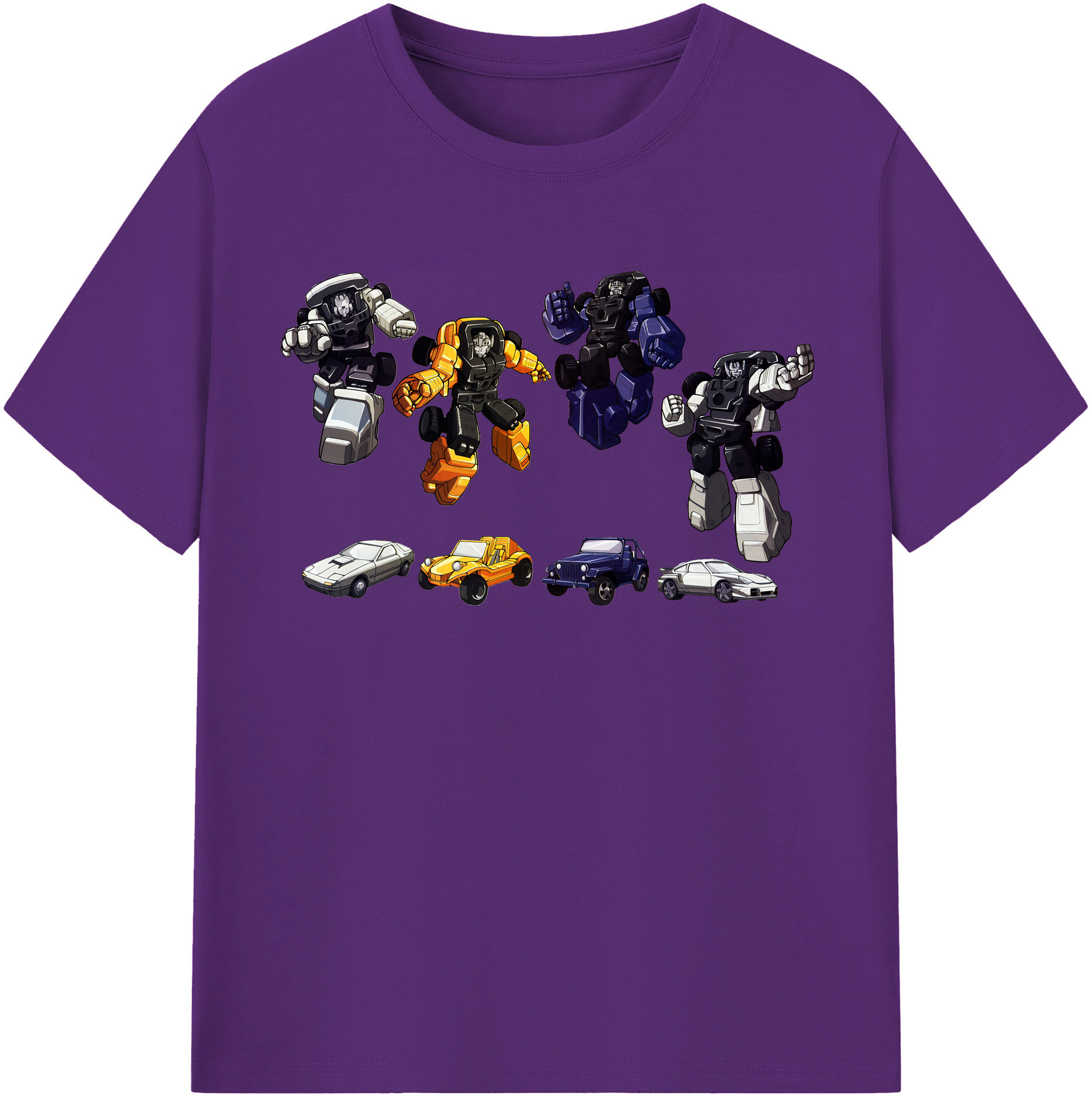 （画像用） Transformers トランスフォーマー 綿100％半袖Tシャツ（フロントプリント）