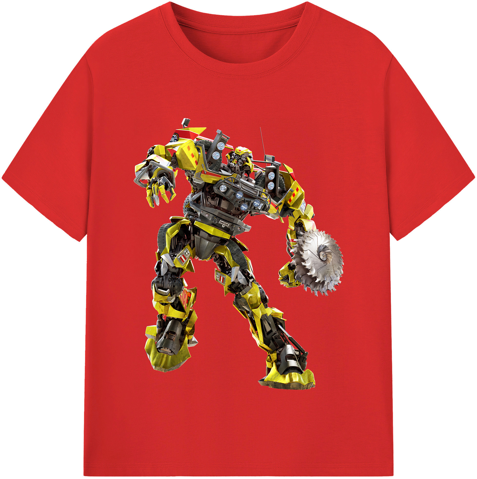 （画像用） Transformers トランスフォーマー 綿100％半袖Tシャツ（フロントプリント）