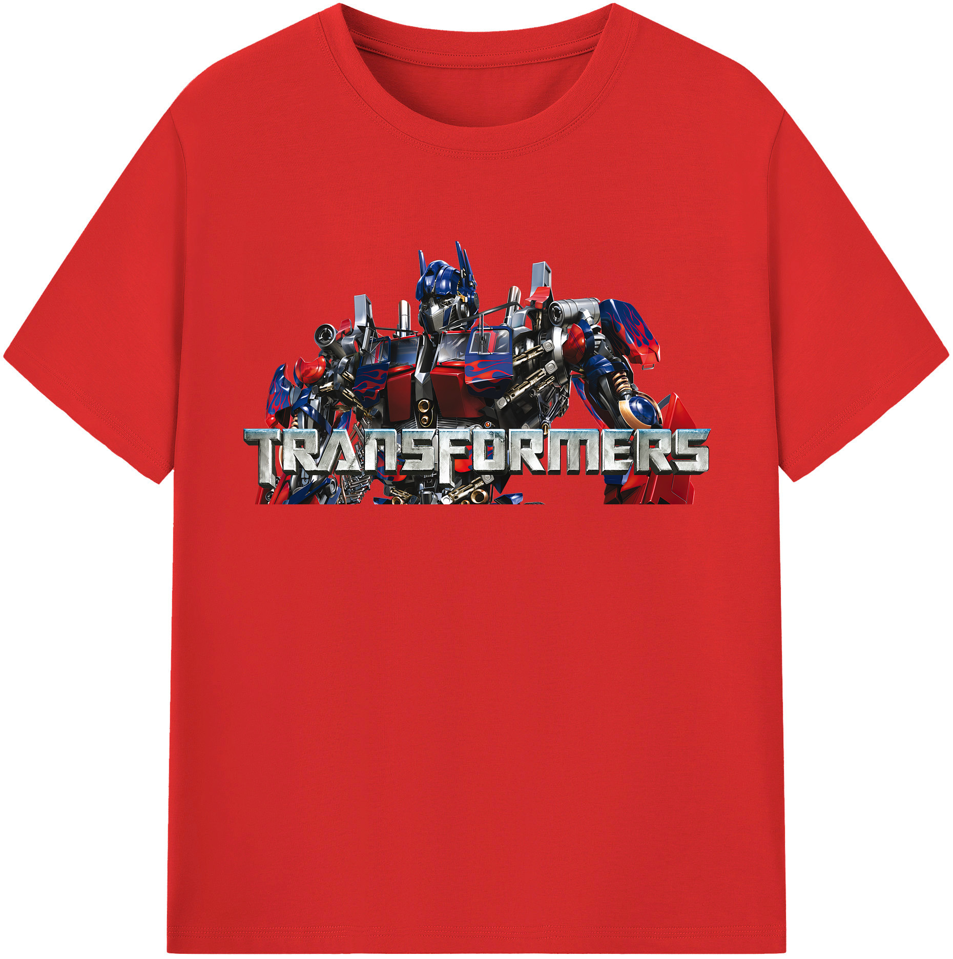 （画像用） Transformers トランスフォーマー 綿100％半袖Tシャツ（フロントプリント）
