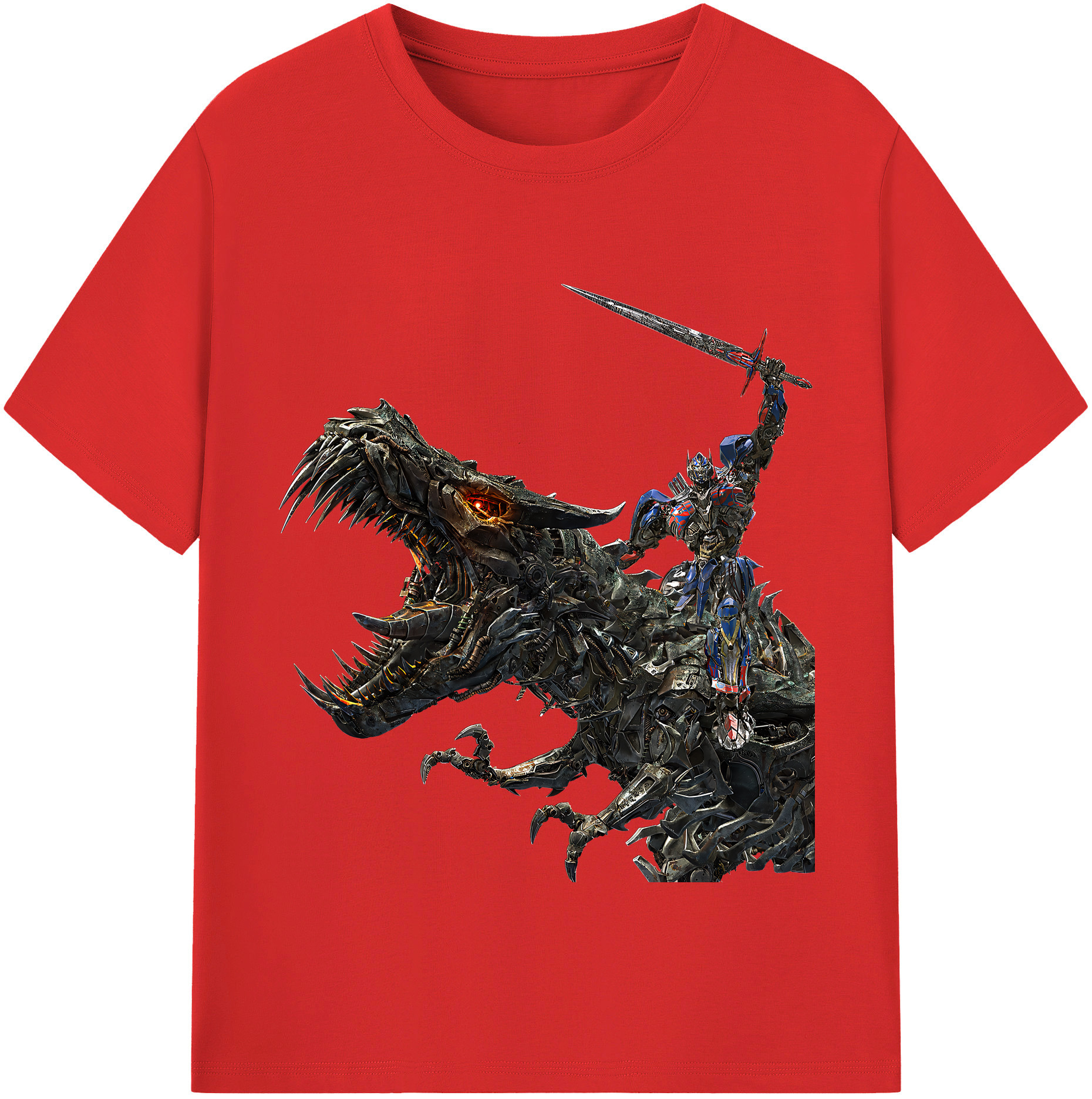 （画像用） Transformers トランスフォーマー 綿100％半袖Tシャツ（フロントプリント）