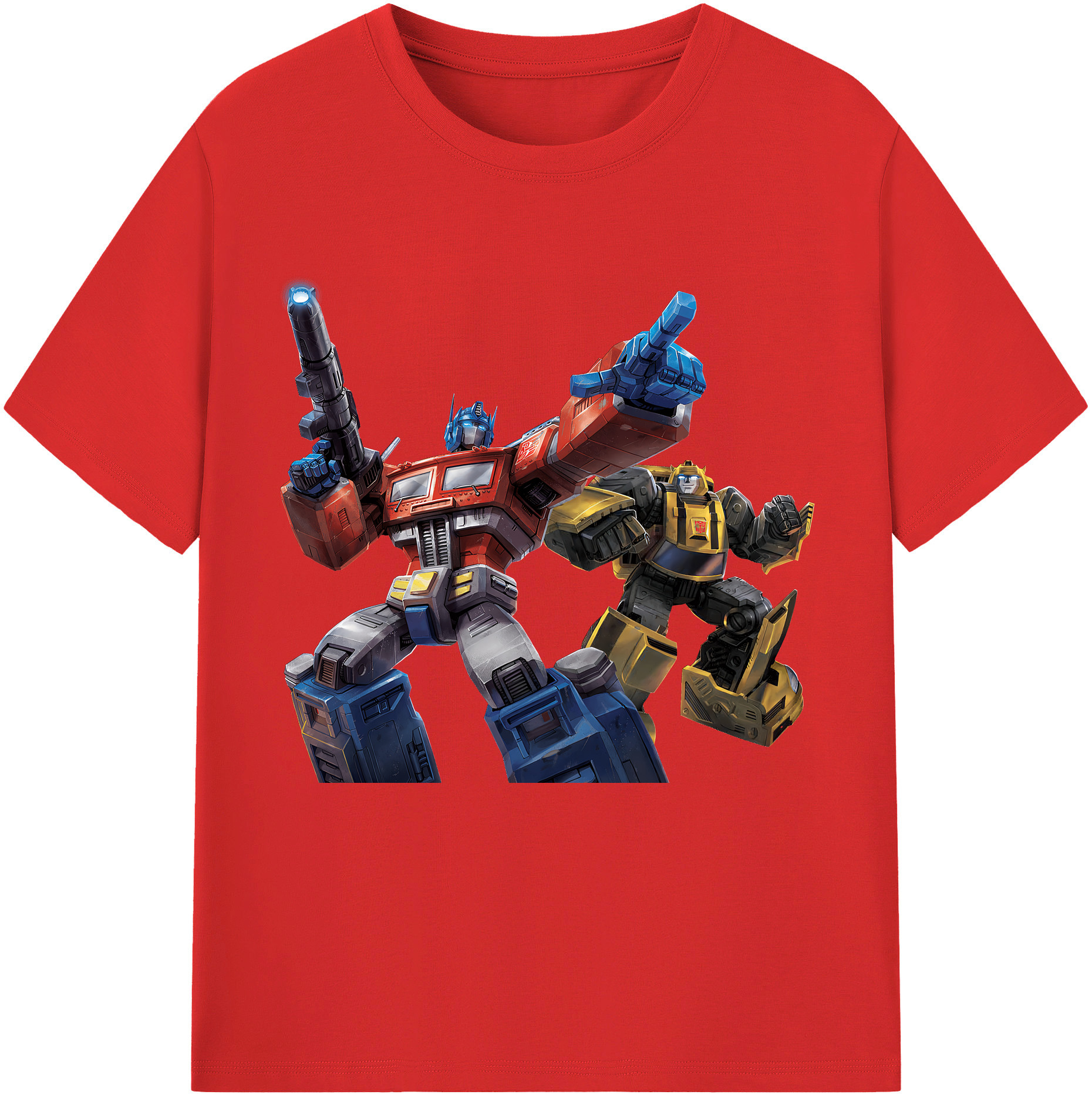 （画像用） Transformers トランスフォーマー 綿100％半袖Tシャツ（フロントプリント）