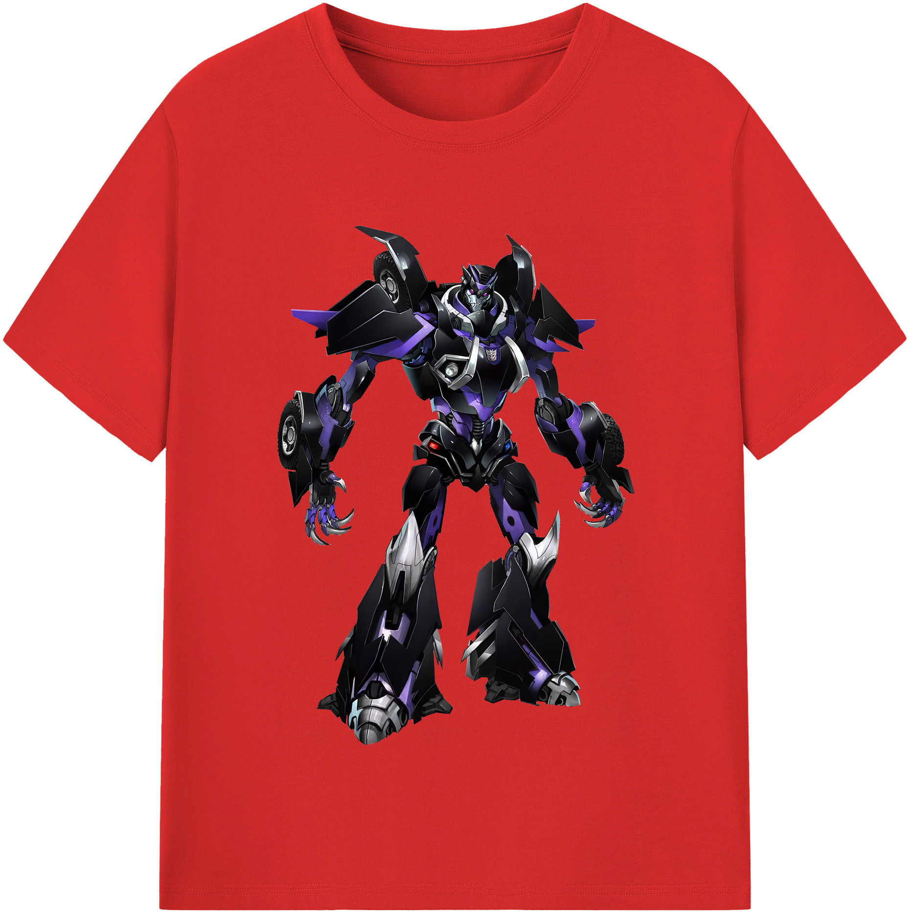 （画像用） Transformers トランスフォーマー 綿100％半袖Tシャツ（フロントプリント）
