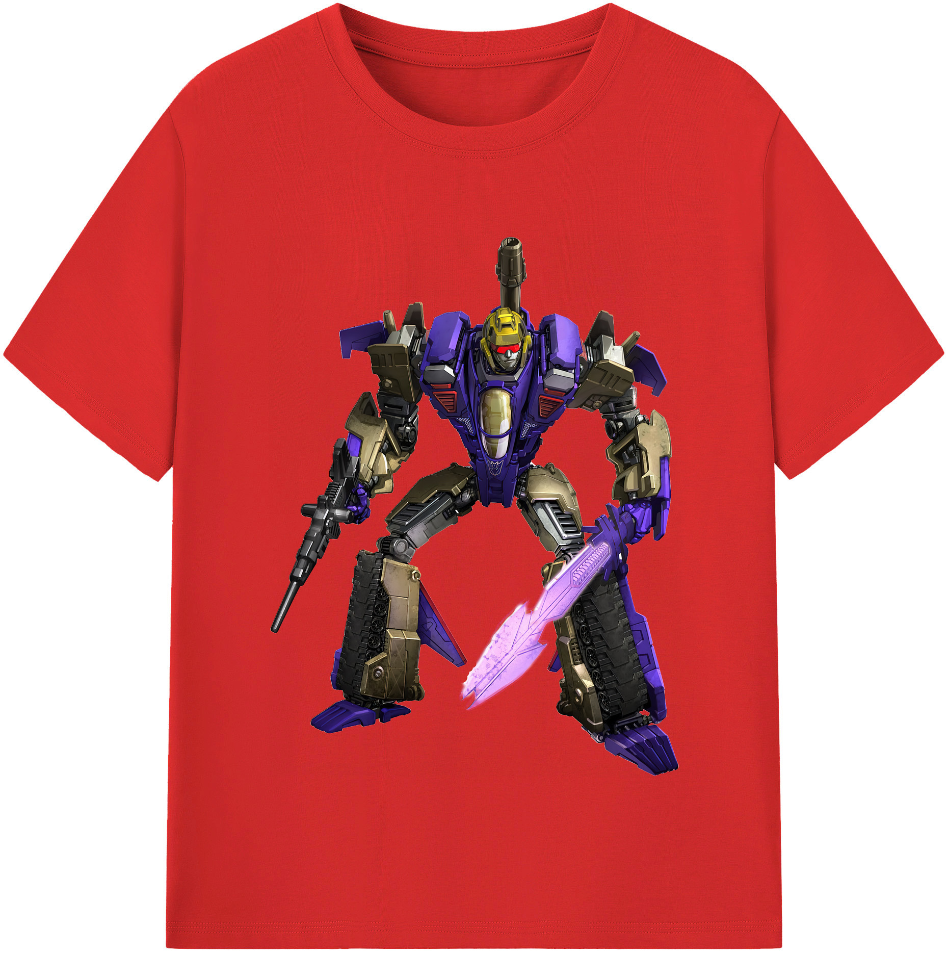 （画像用） Transformers トランスフォーマー 綿100％半袖Tシャツ（フロントプリント）
