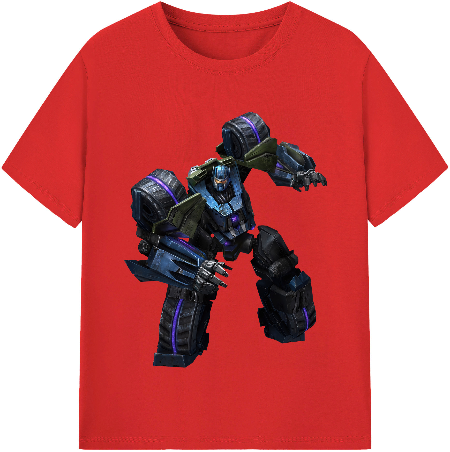 （画像用） Transformers トランスフォーマー 綿100％半袖Tシャツ（フロントプリント）