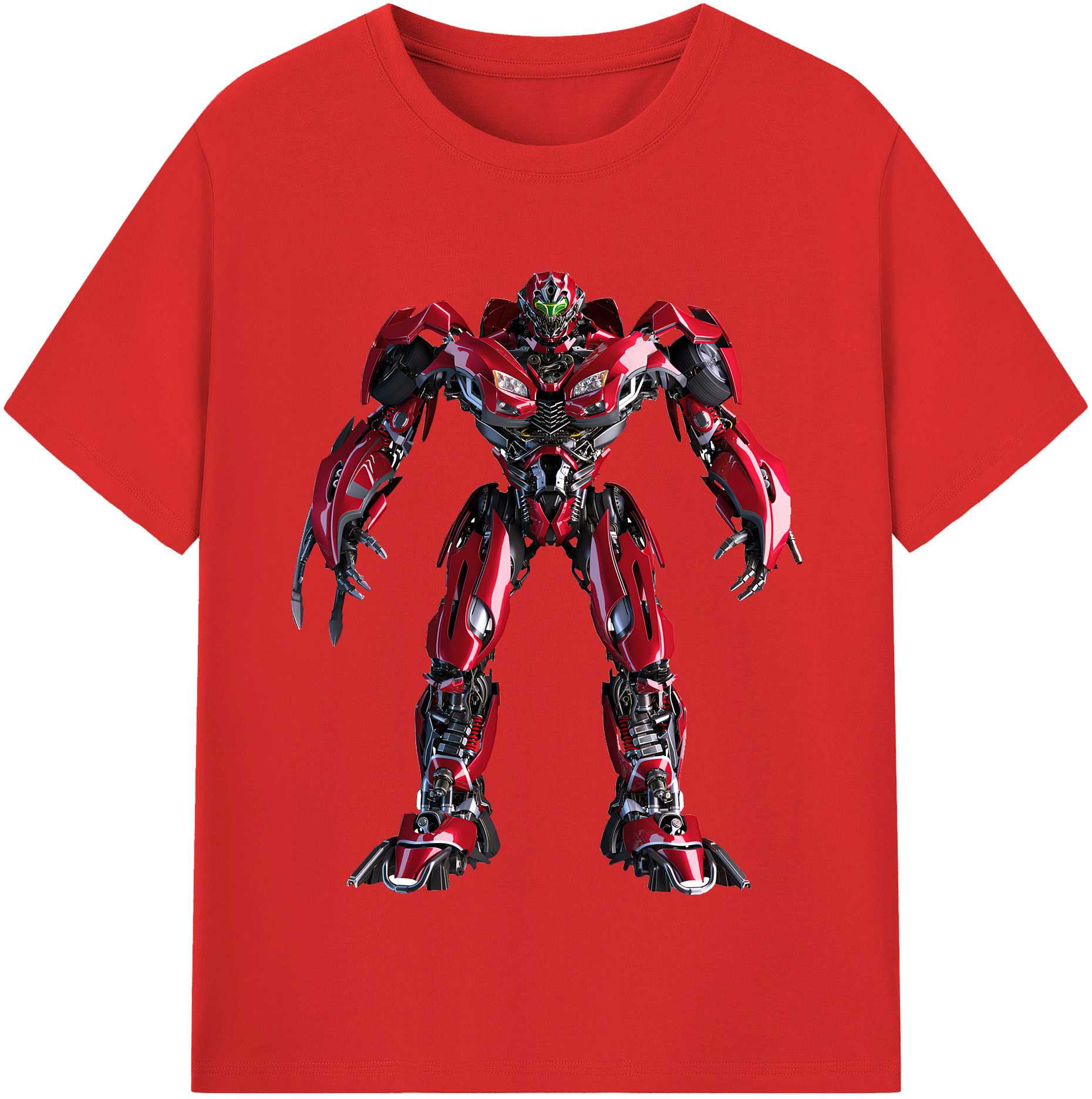 （画像用） Transformers トランスフォーマー 綿100％半袖Tシャツ（フロントプリント）