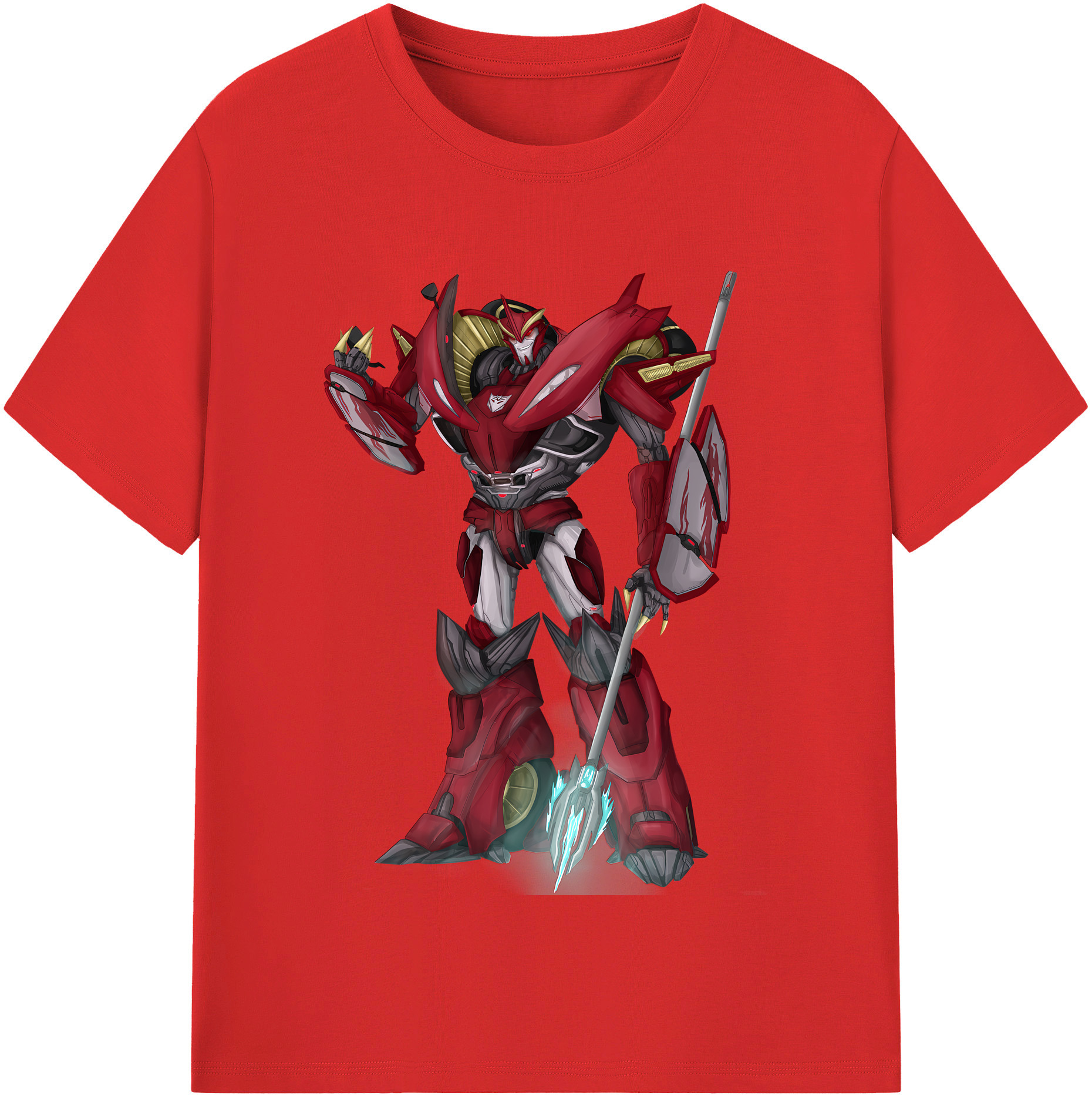 （画像用） Transformers トランスフォーマー 綿100％半袖Tシャツ（フロントプリント）