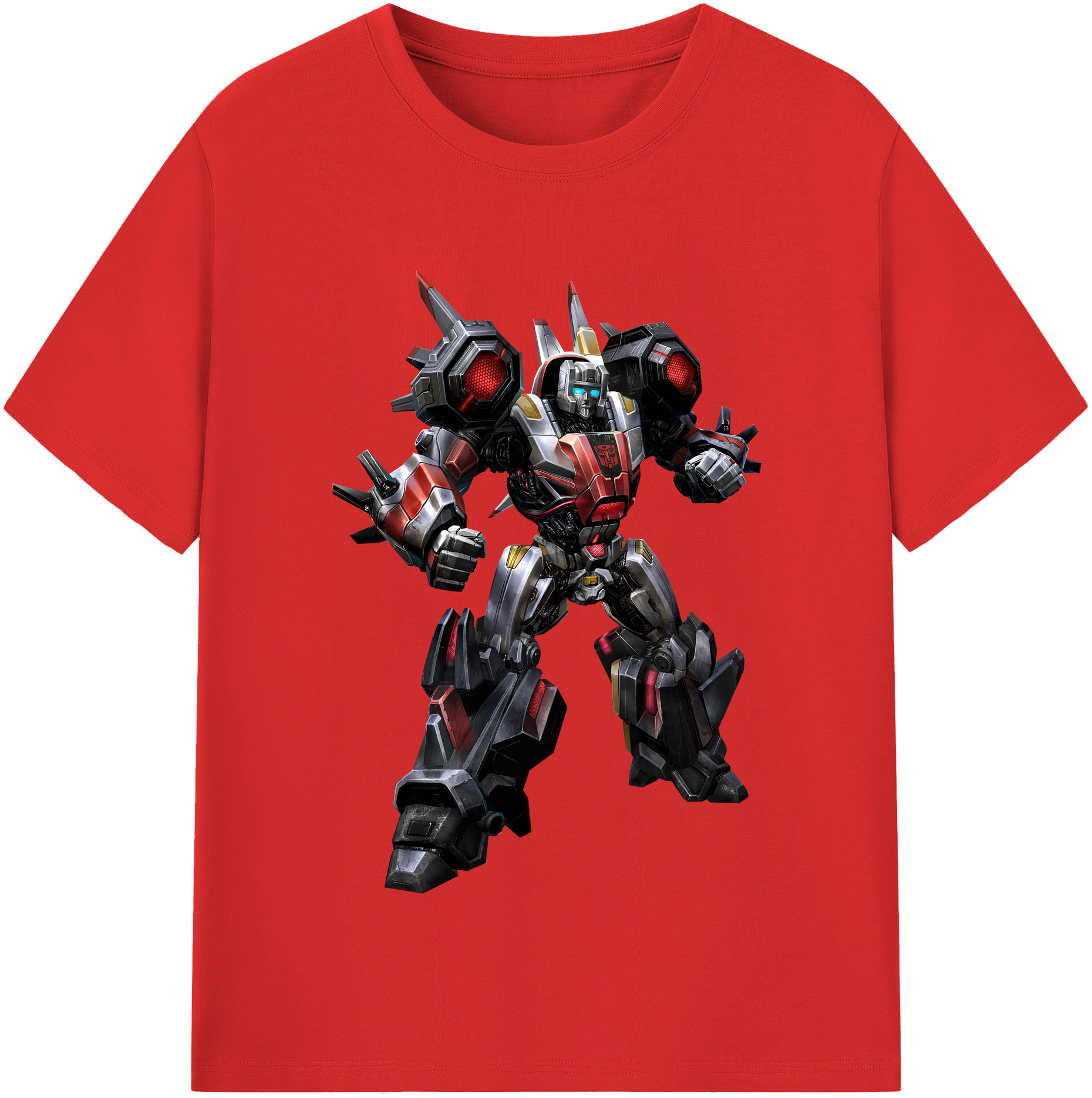 （画像用） Transformers トランスフォーマー 綿100％半袖Tシャツ（フロントプリント）