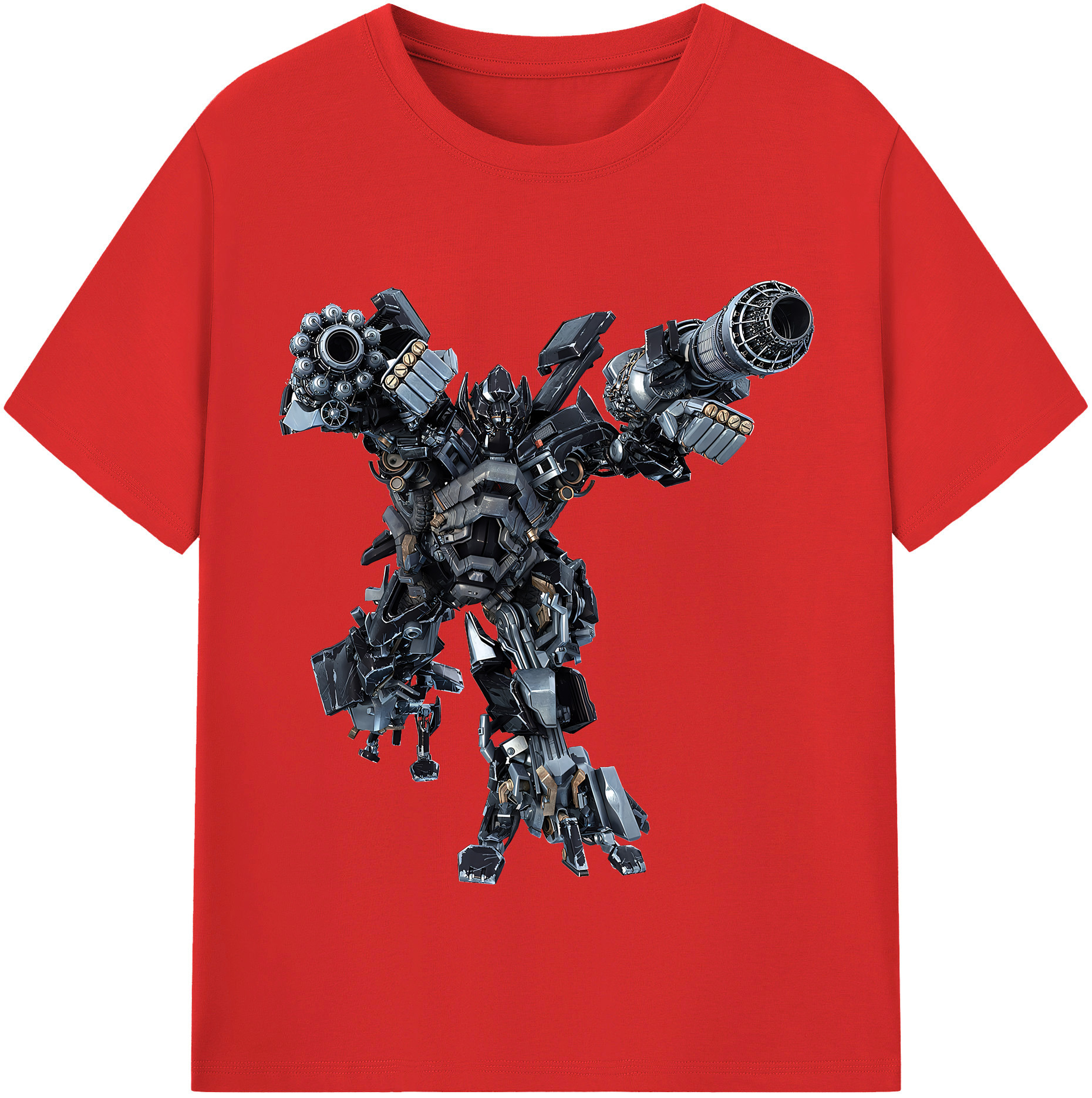 （画像用） Transformers トランスフォーマー 綿100％半袖Tシャツ（フロントプリント）