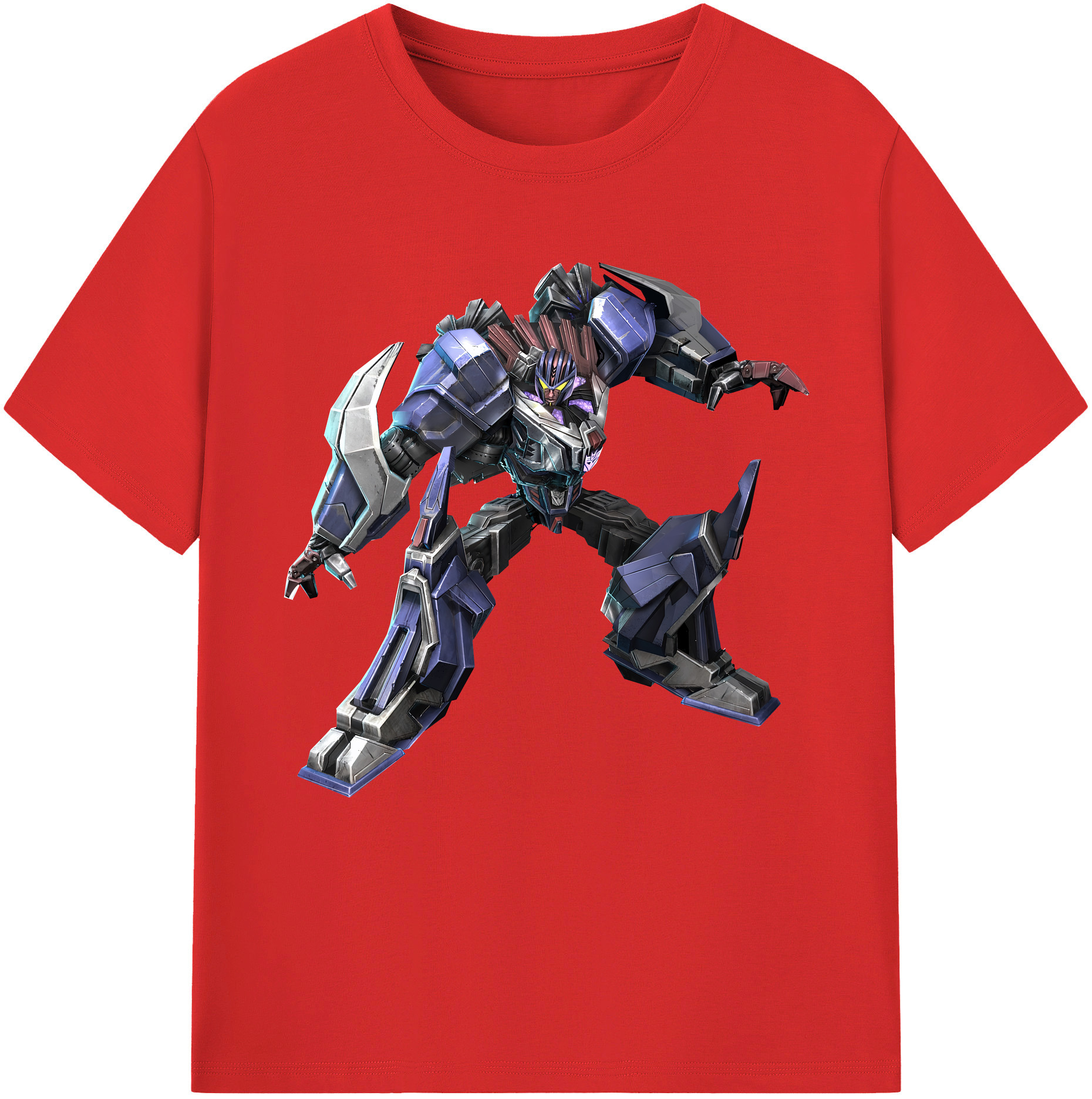 （画像用） Transformers トランスフォーマー 綿100％半袖Tシャツ（フロントプリント）