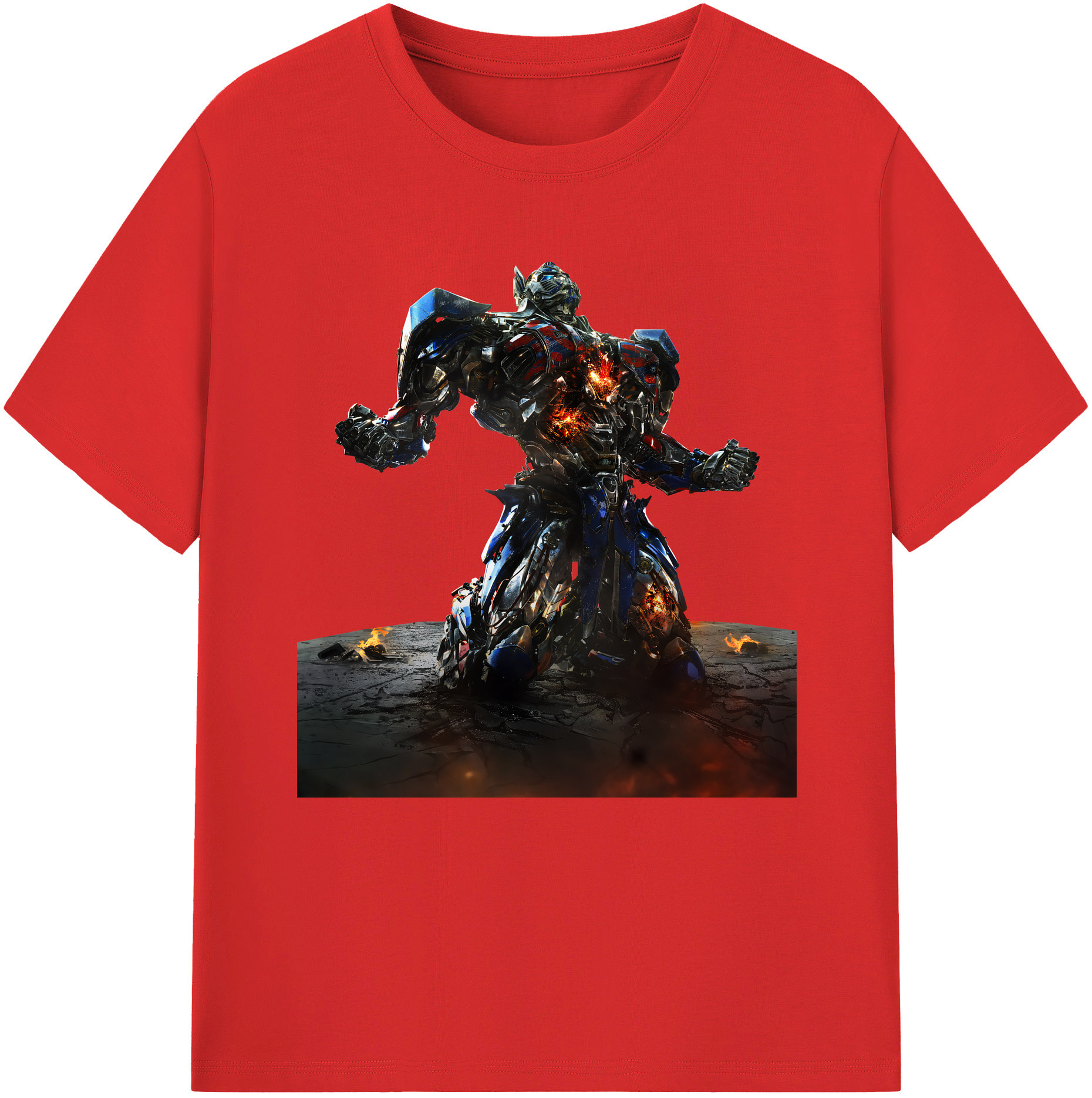 （画像用） Transformers トランスフォーマー 綿100％半袖Tシャツ（フロントプリント）