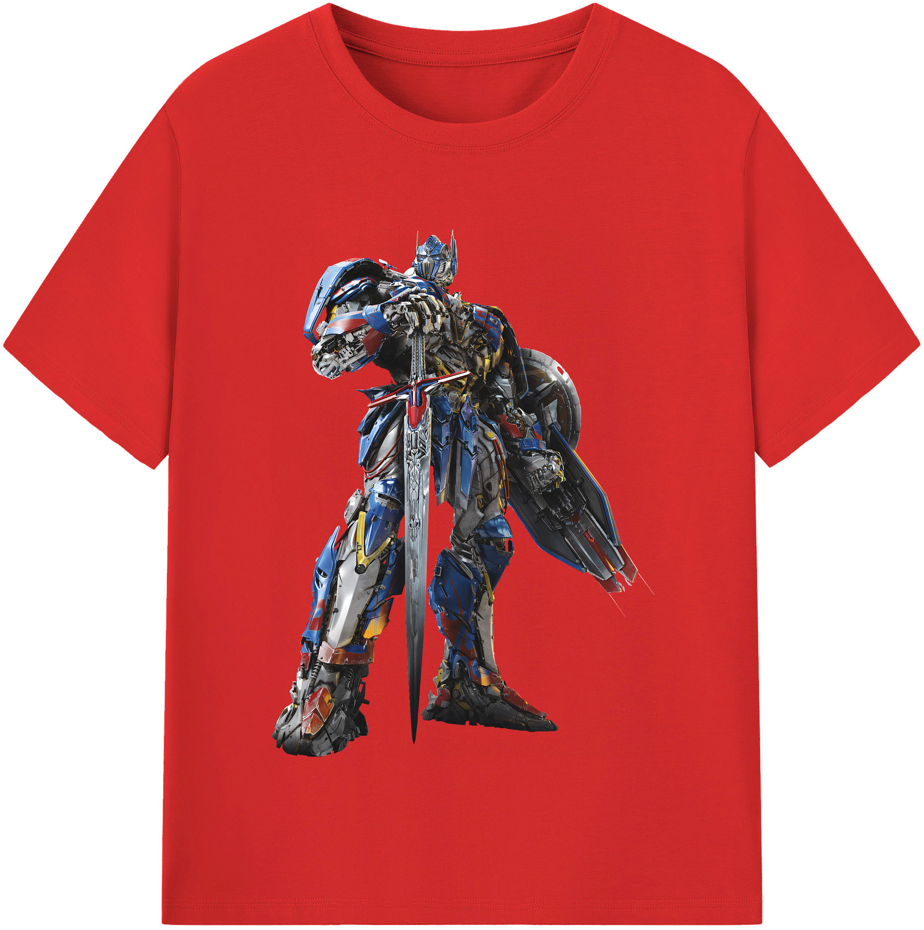 （画像用） Transformers トランスフォーマー 綿100％半袖Tシャツ（フロントプリント）