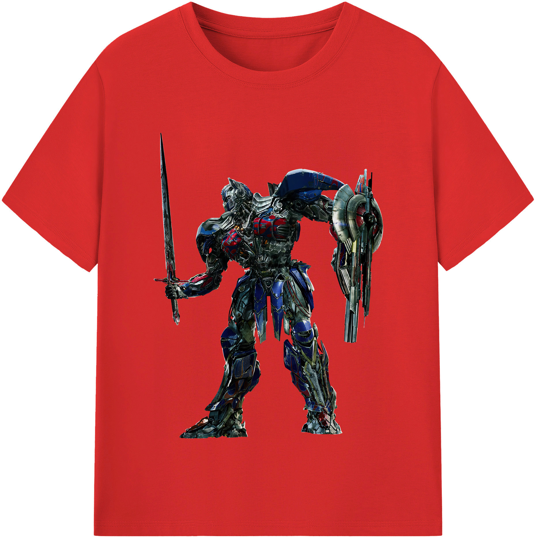 （画像用） Transformers トランスフォーマー 綿100％半袖Tシャツ（フロントプリント）
