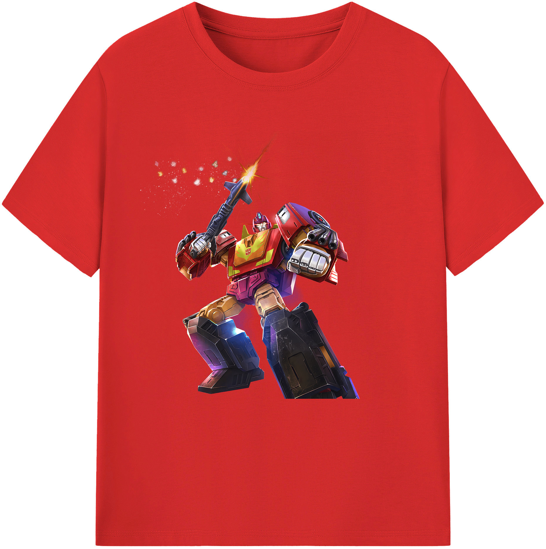 （画像用） Transformers トランスフォーマー 綿100％半袖Tシャツ（フロントプリント）