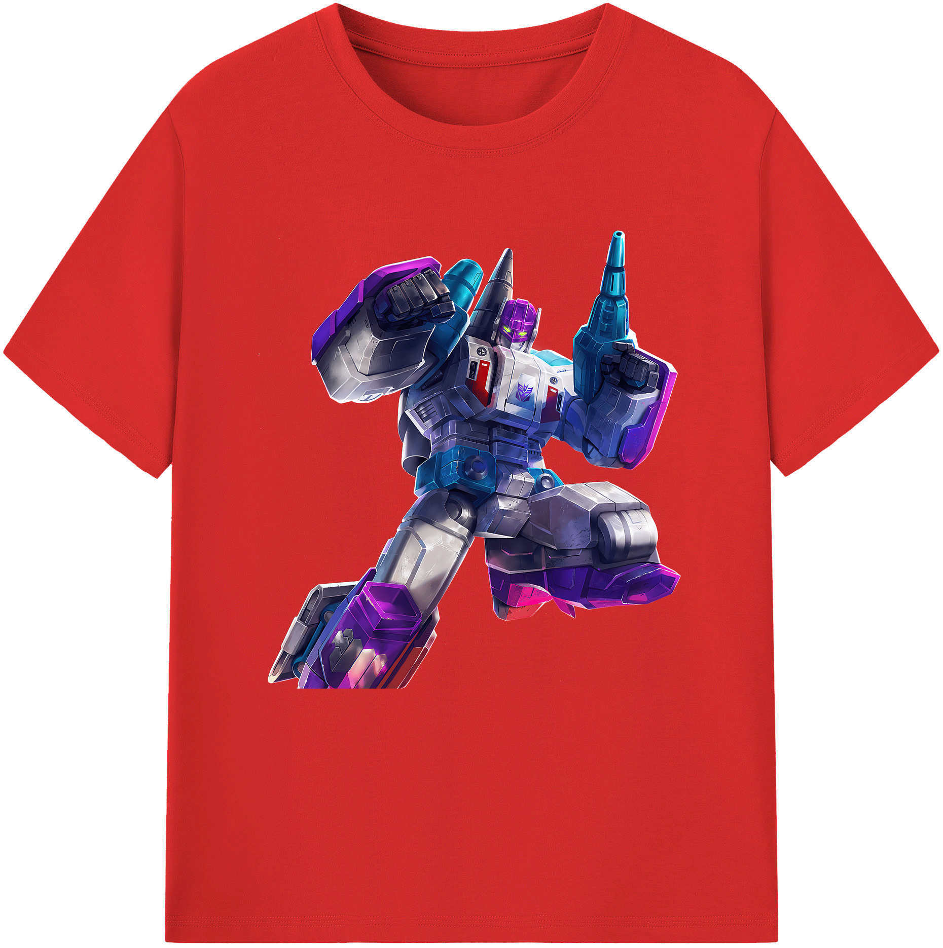 （画像用） Transformers トランスフォーマー 綿100％半袖Tシャツ（フロントプリント）