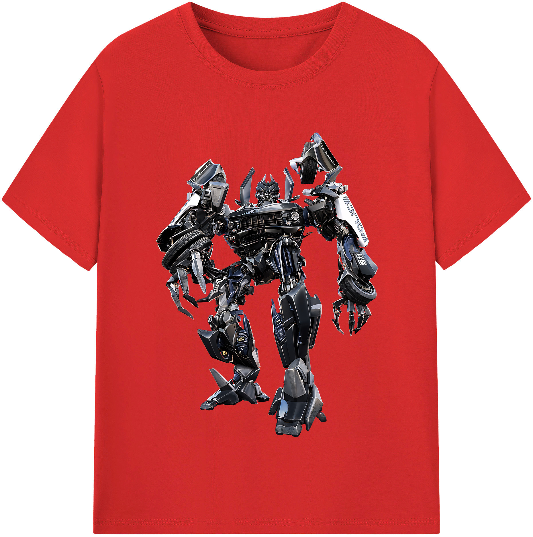 （画像用） Transformers トランスフォーマー 綿100％半袖Tシャツ（フロントプリント）