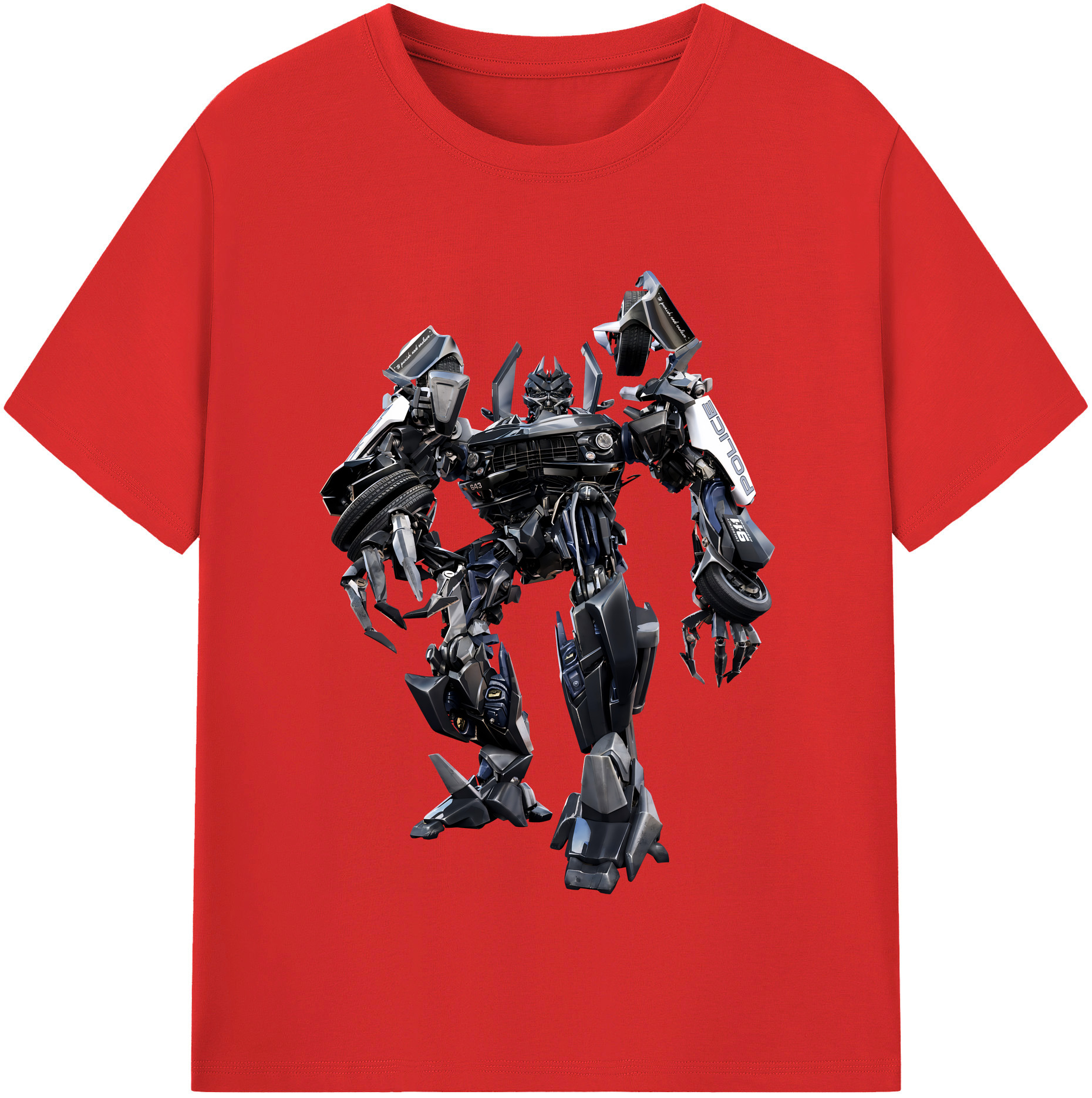（画像用） Transformers トランスフォーマー 綿100％半袖Tシャツ（フロントプリント）