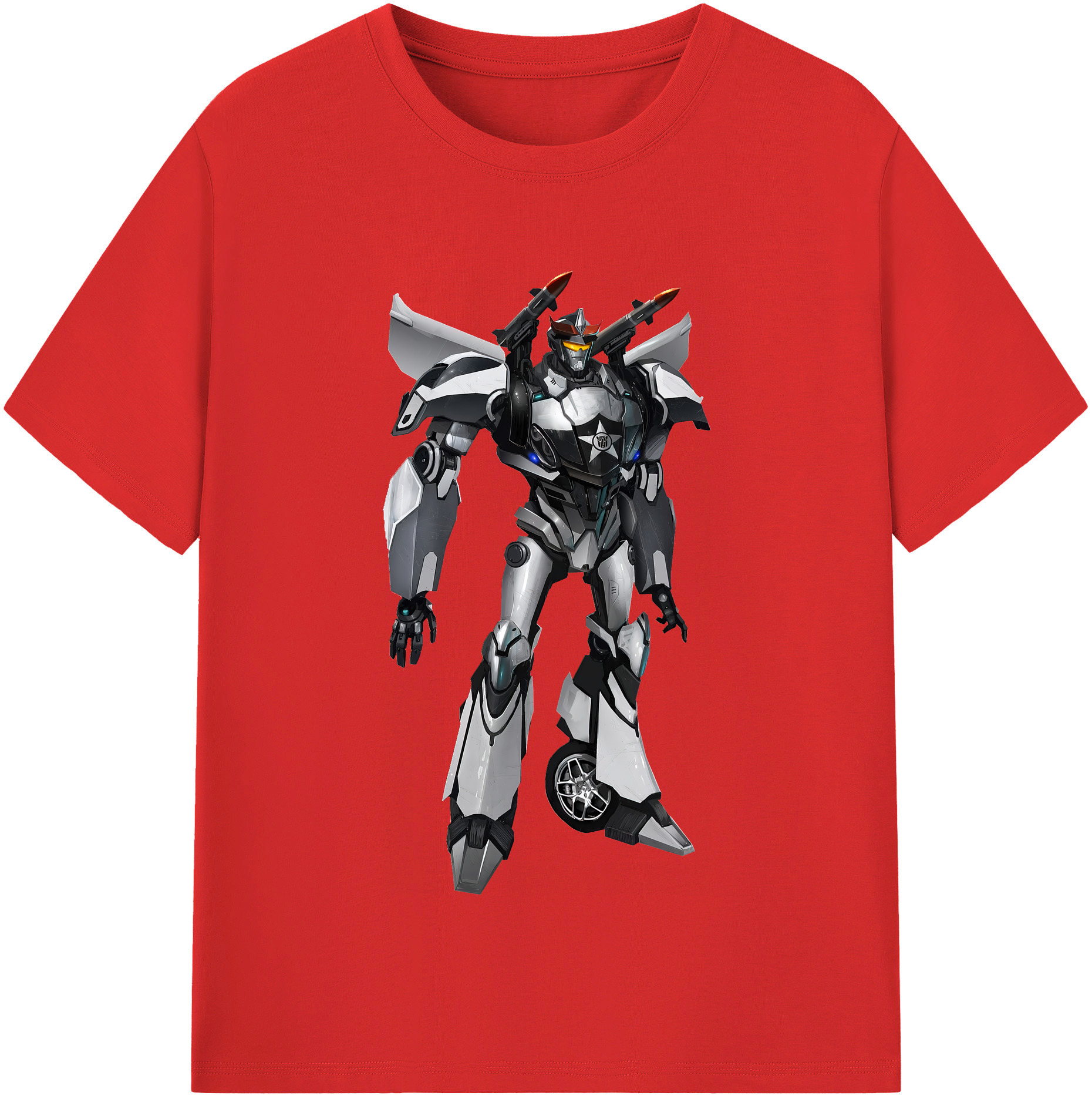 （画像用） Transformers トランスフォーマー 綿100％半袖Tシャツ（フロントプリント）