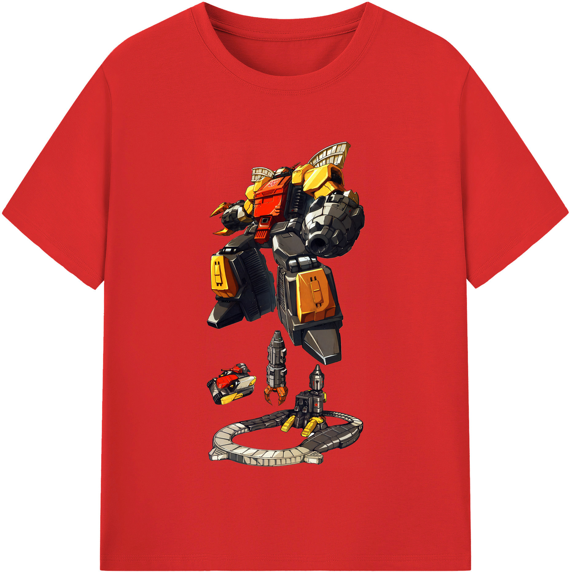 （画像用） Transformers トランスフォーマー 綿100％半袖Tシャツ（フロントプリント）