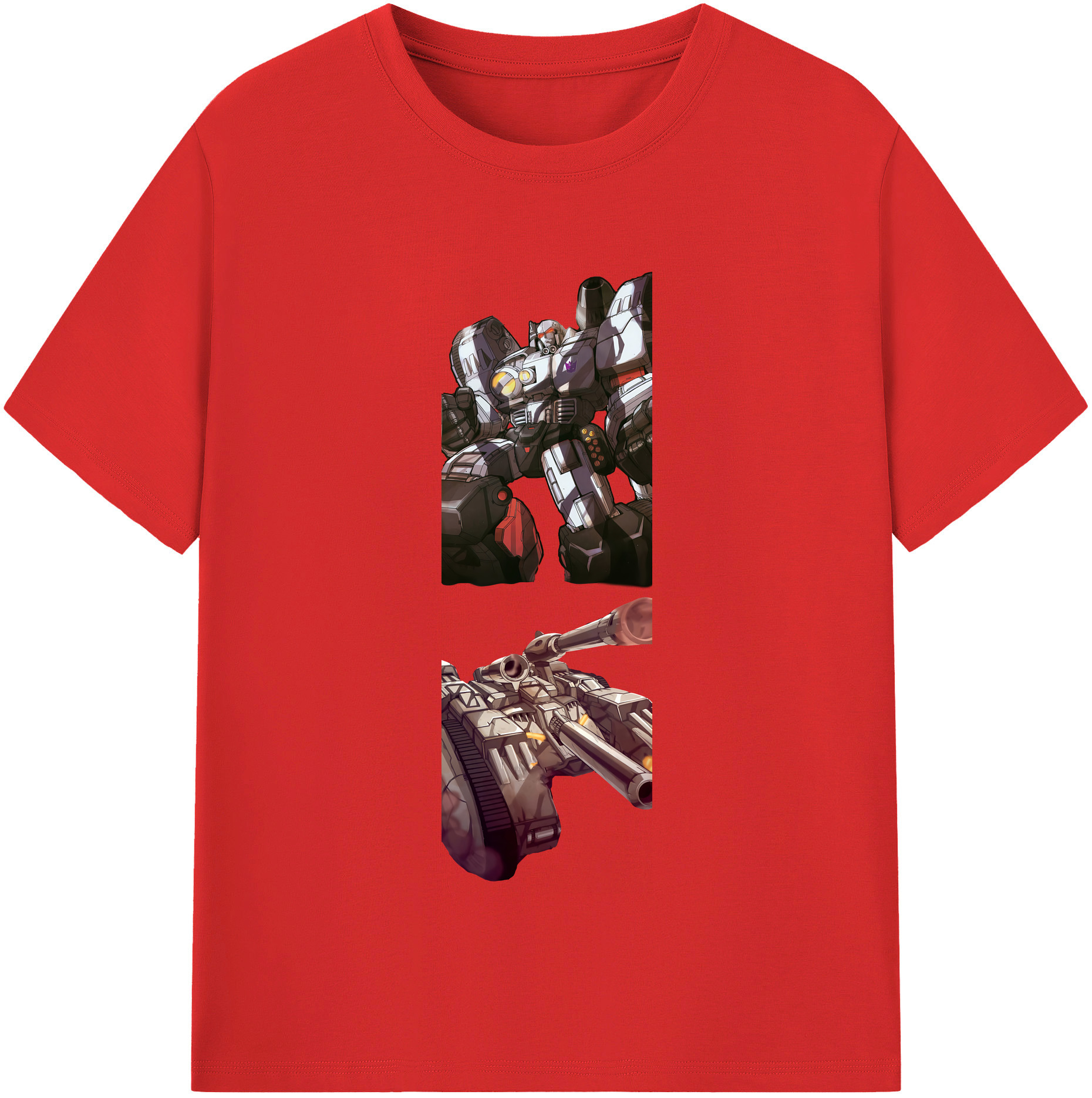 （画像用） Transformers トランスフォーマー 綿100％半袖Tシャツ（フロントプリント）