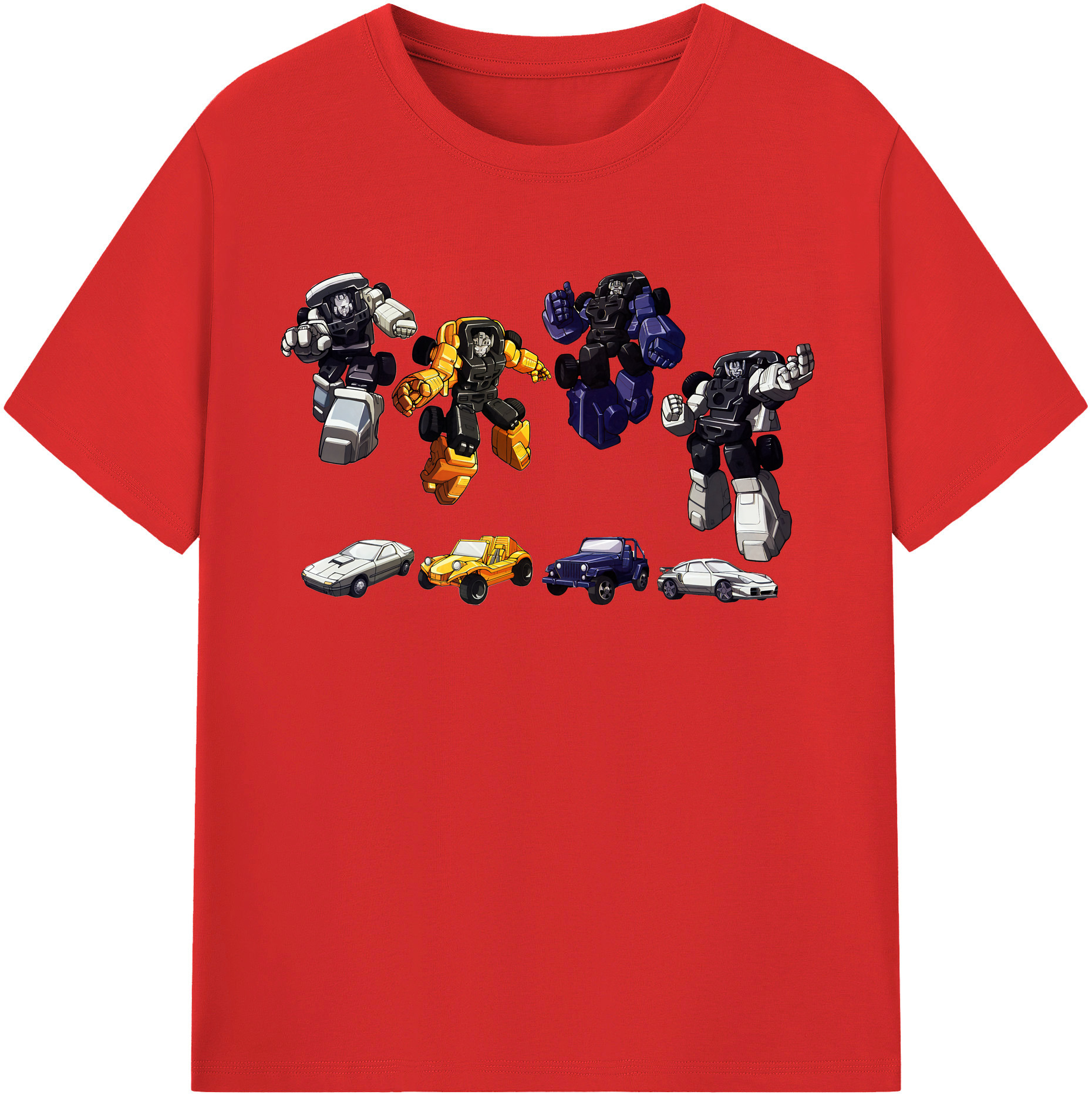 （画像用） Transformers トランスフォーマー 綿100％半袖Tシャツ（フロントプリント）