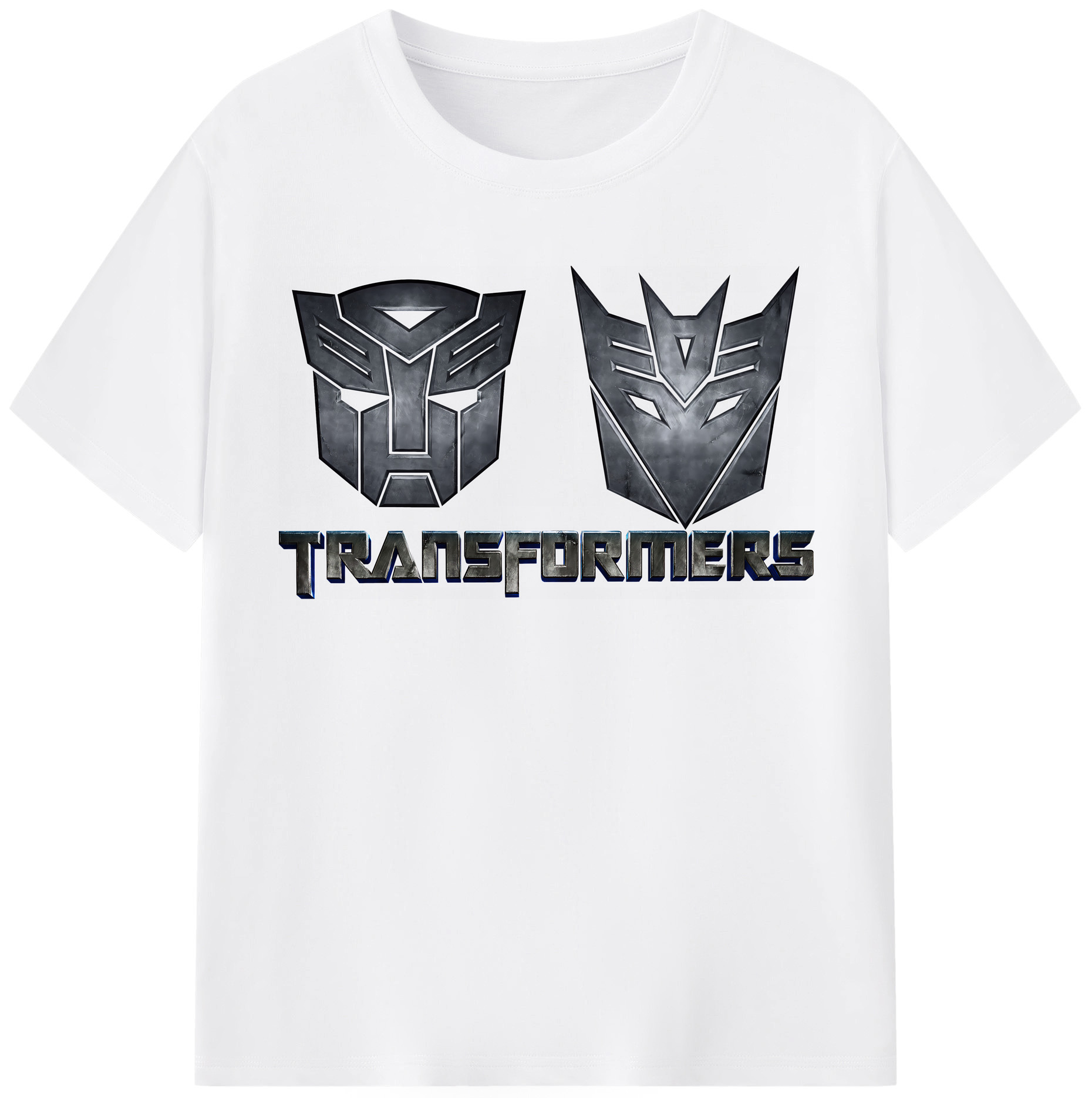 （画像用） Transformers トランスフォーマー 綿100％半袖Tシャツ（フロントプリント）