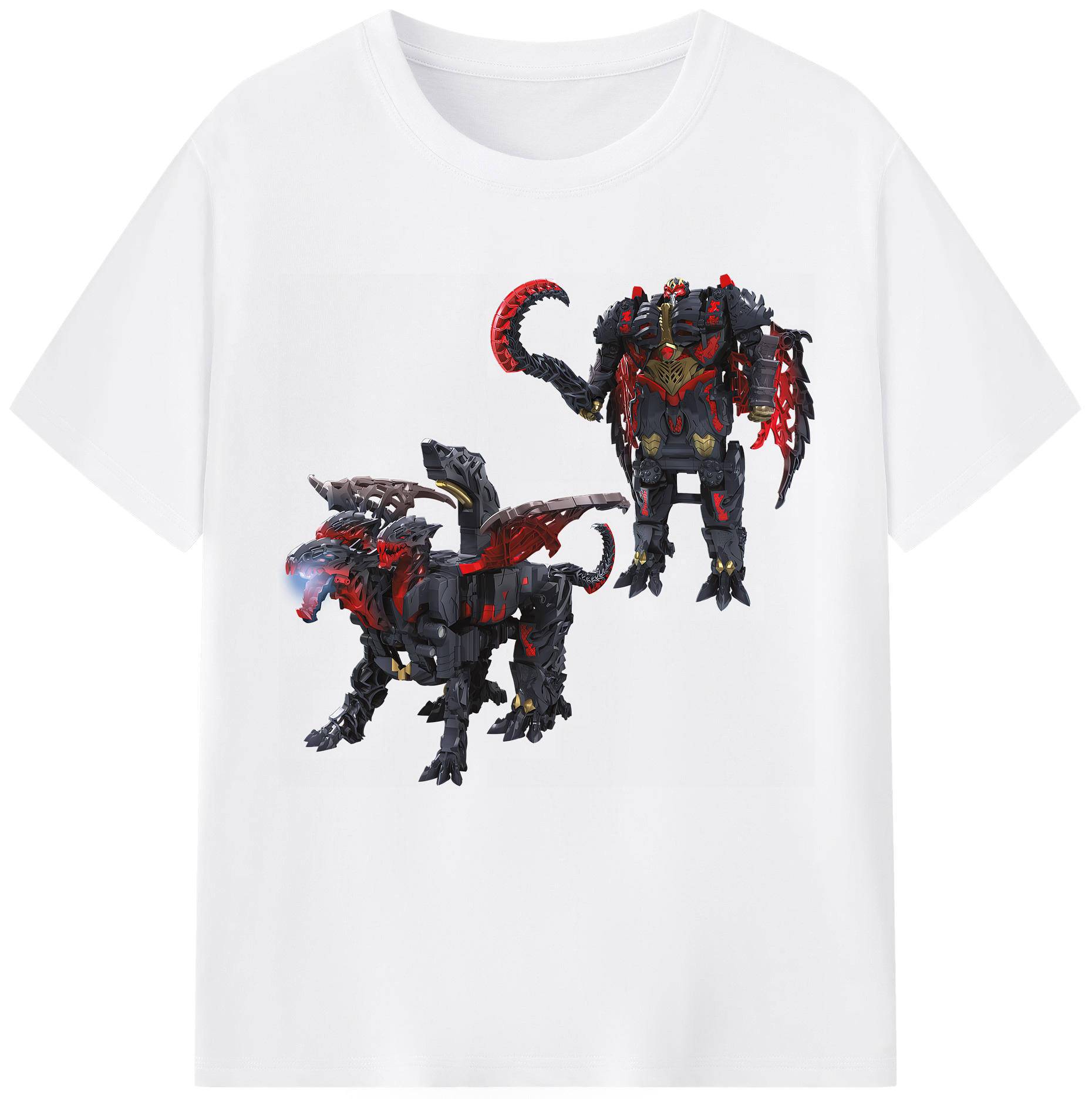 （画像用） Transformers トランスフォーマー 綿100％半袖Tシャツ（フロントプリント）