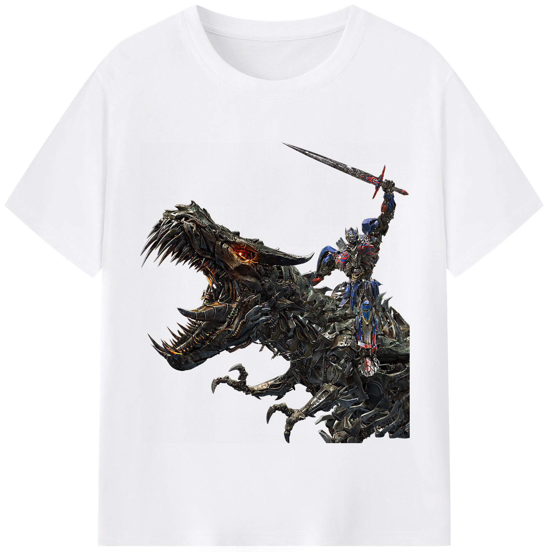 （画像用） Transformers トランスフォーマー 綿100％半袖Tシャツ（フロントプリント）