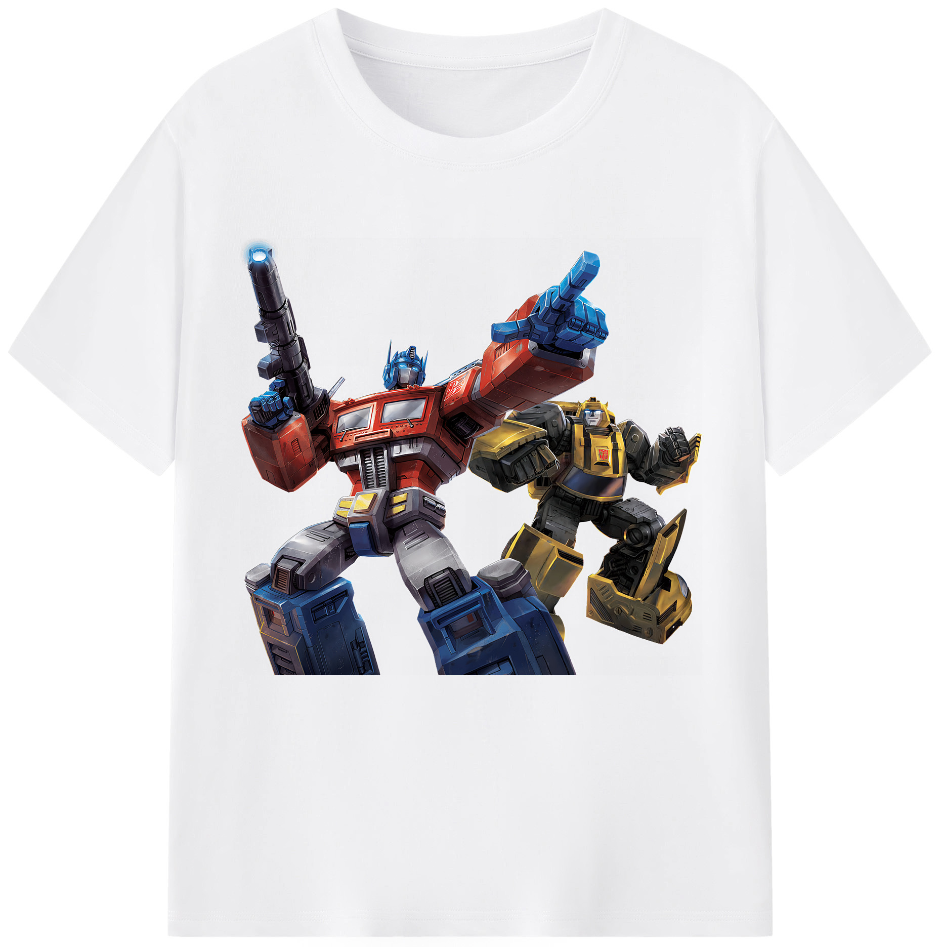 （画像用） Transformers トランスフォーマー 綿100％半袖Tシャツ（フロントプリント）