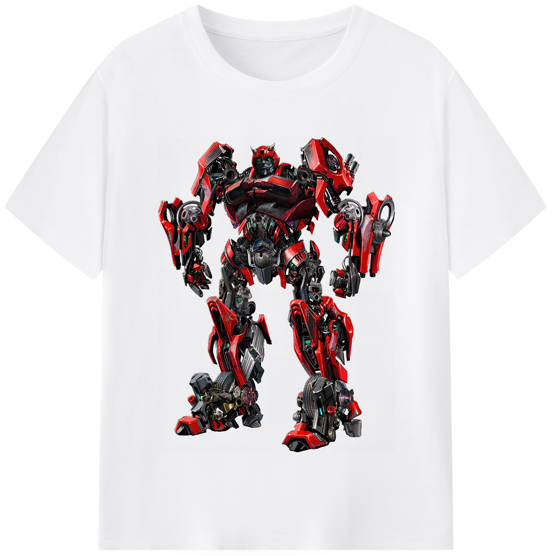 （画像用） Transformers トランスフォーマー 綿100％半袖Tシャツ（フロントプリント）