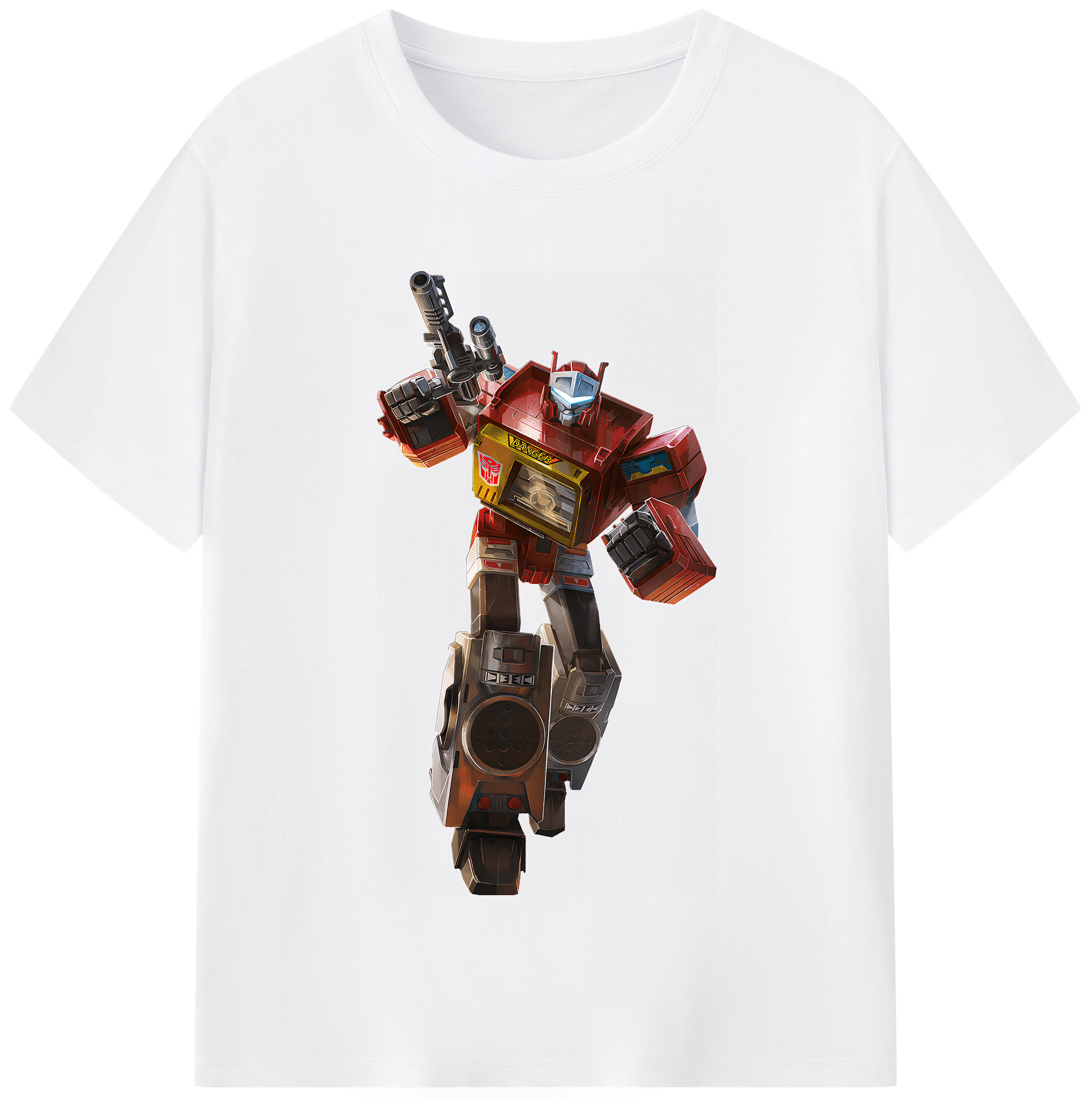 （画像用） Transformers トランスフォーマー 綿100％半袖Tシャツ（フロントプリント）