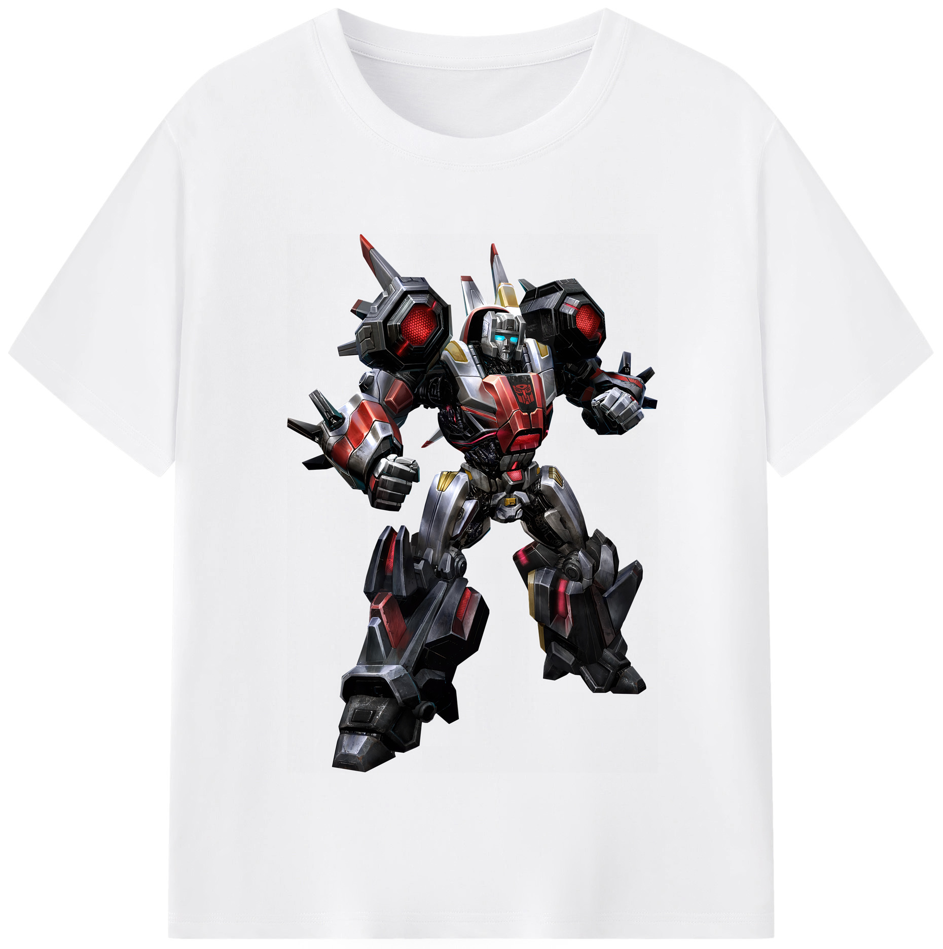 （画像用） Transformers トランスフォーマー 綿100％半袖Tシャツ（フロントプリント）