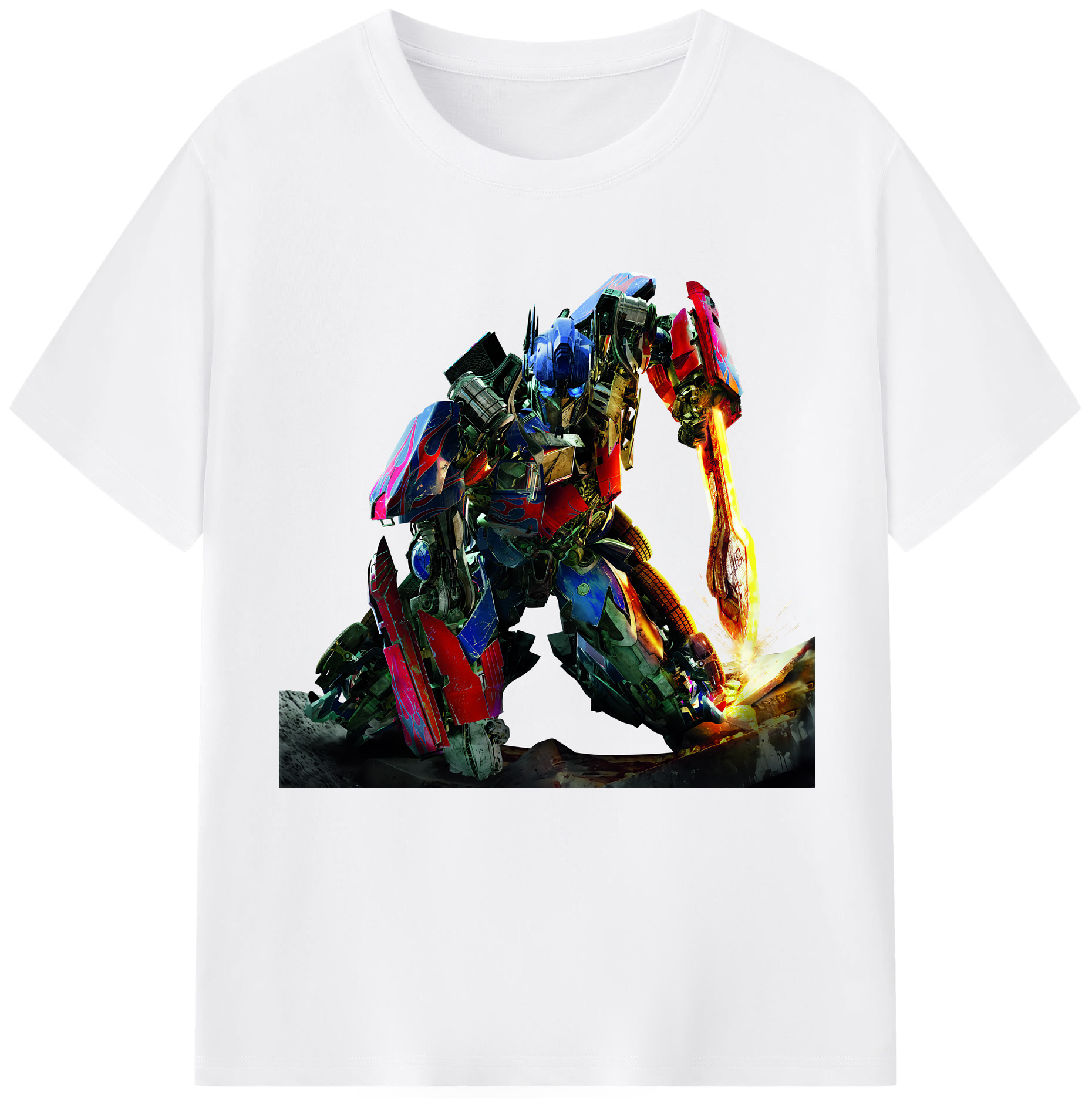 （画像用） Transformers トランスフォーマー 綿100％半袖Tシャツ（フロントプリント）