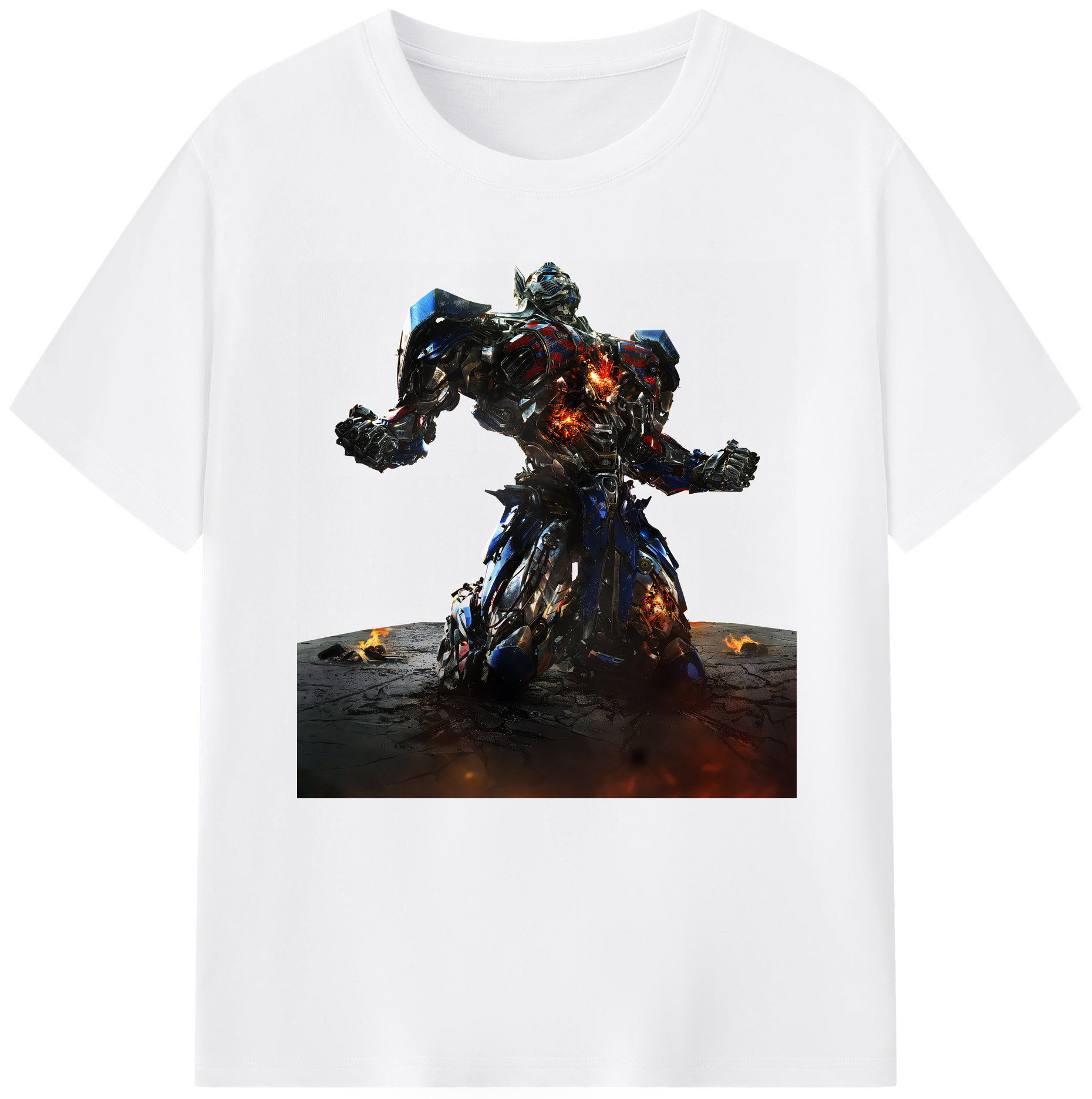 （画像用） Transformers トランスフォーマー 綿100％半袖Tシャツ（フロントプリント）