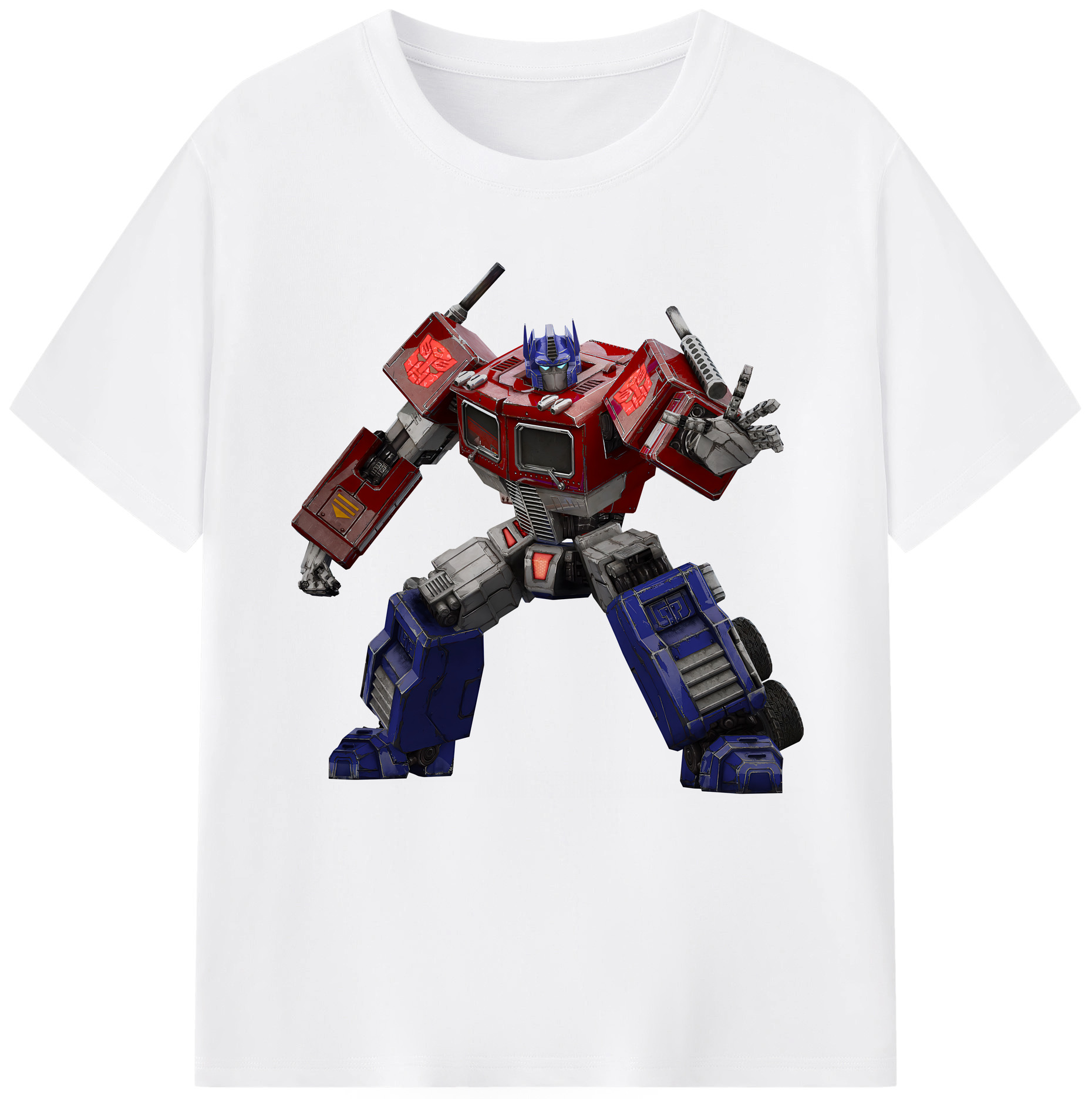 （画像用） Transformers トランスフォーマー 綿100％半袖Tシャツ（フロントプリント）