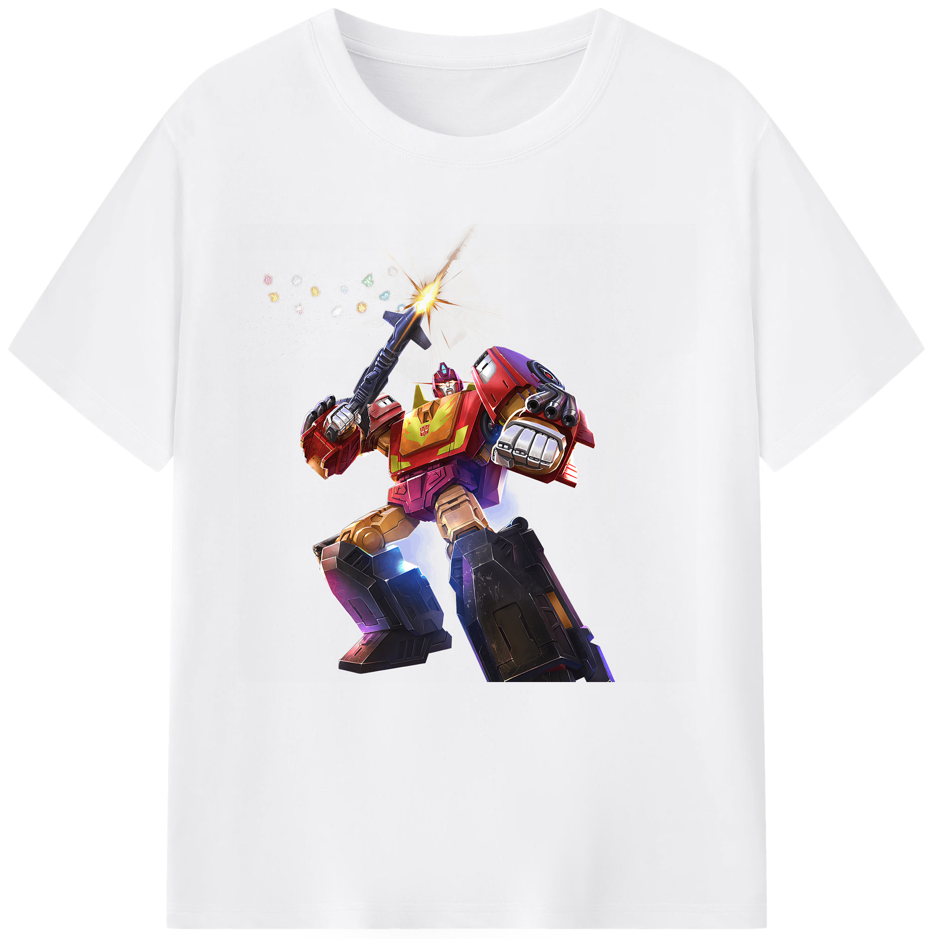 （画像用） Transformers トランスフォーマー 綿100％半袖Tシャツ（フロントプリント）