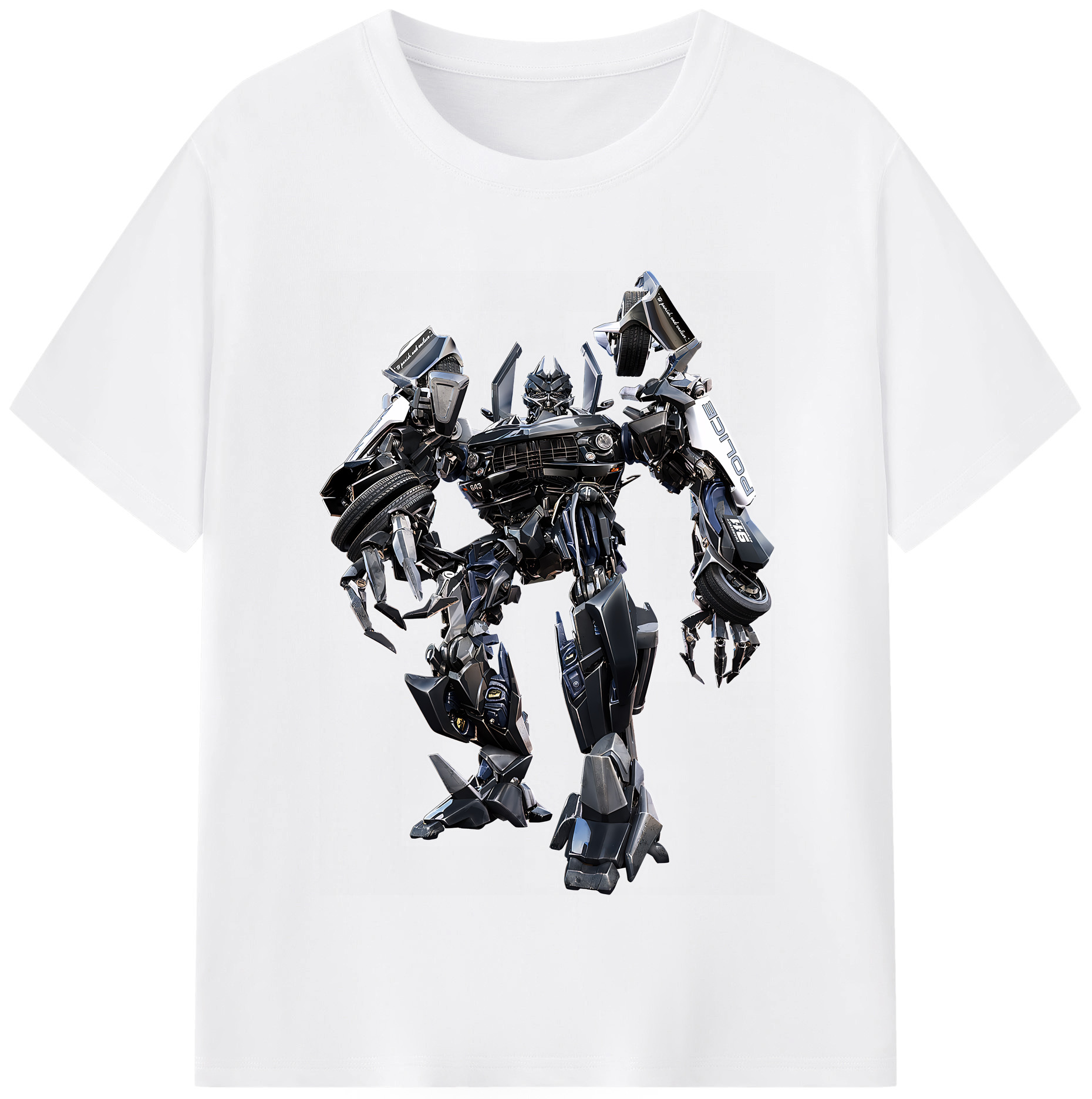 （画像用） Transformers トランスフォーマー 綿100％半袖Tシャツ（フロントプリント）