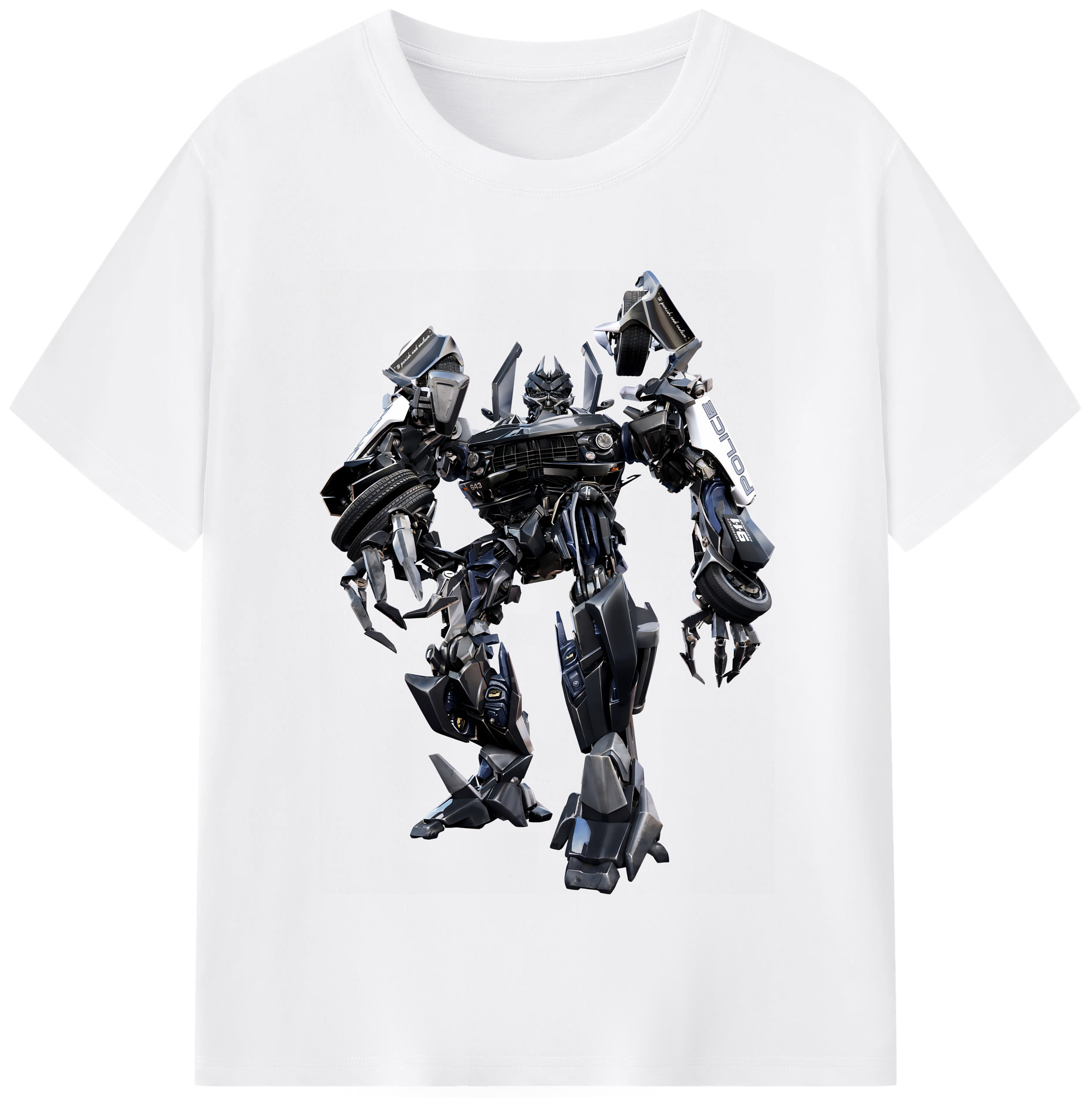 （画像用） Transformers トランスフォーマー 綿100％半袖Tシャツ（フロントプリント）