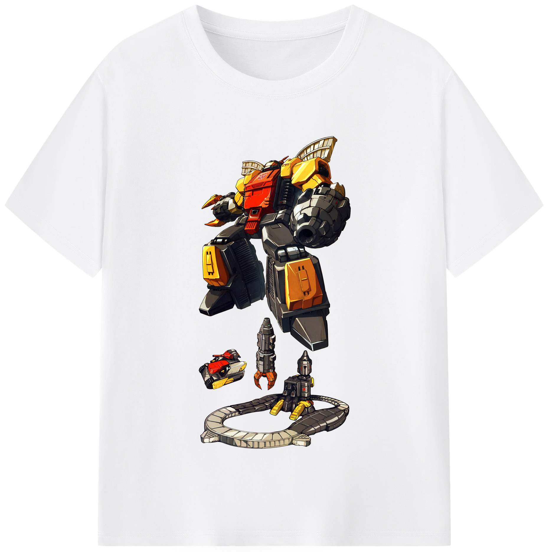 （画像用） Transformers トランスフォーマー 綿100％半袖Tシャツ（フロントプリント）