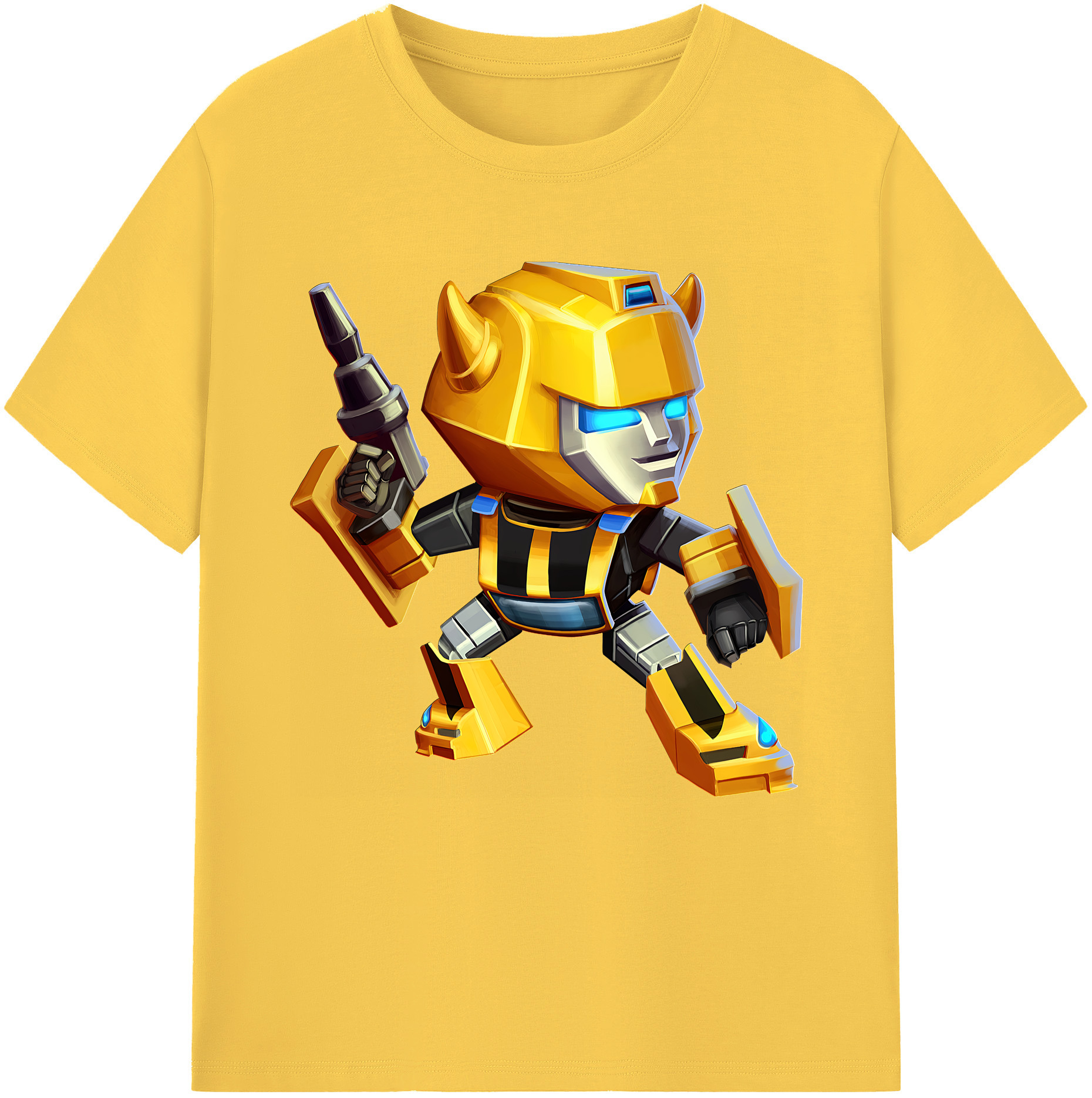 （画像用） Transformers トランスフォーマー 綿100％半袖Tシャツ（フロントプリント）