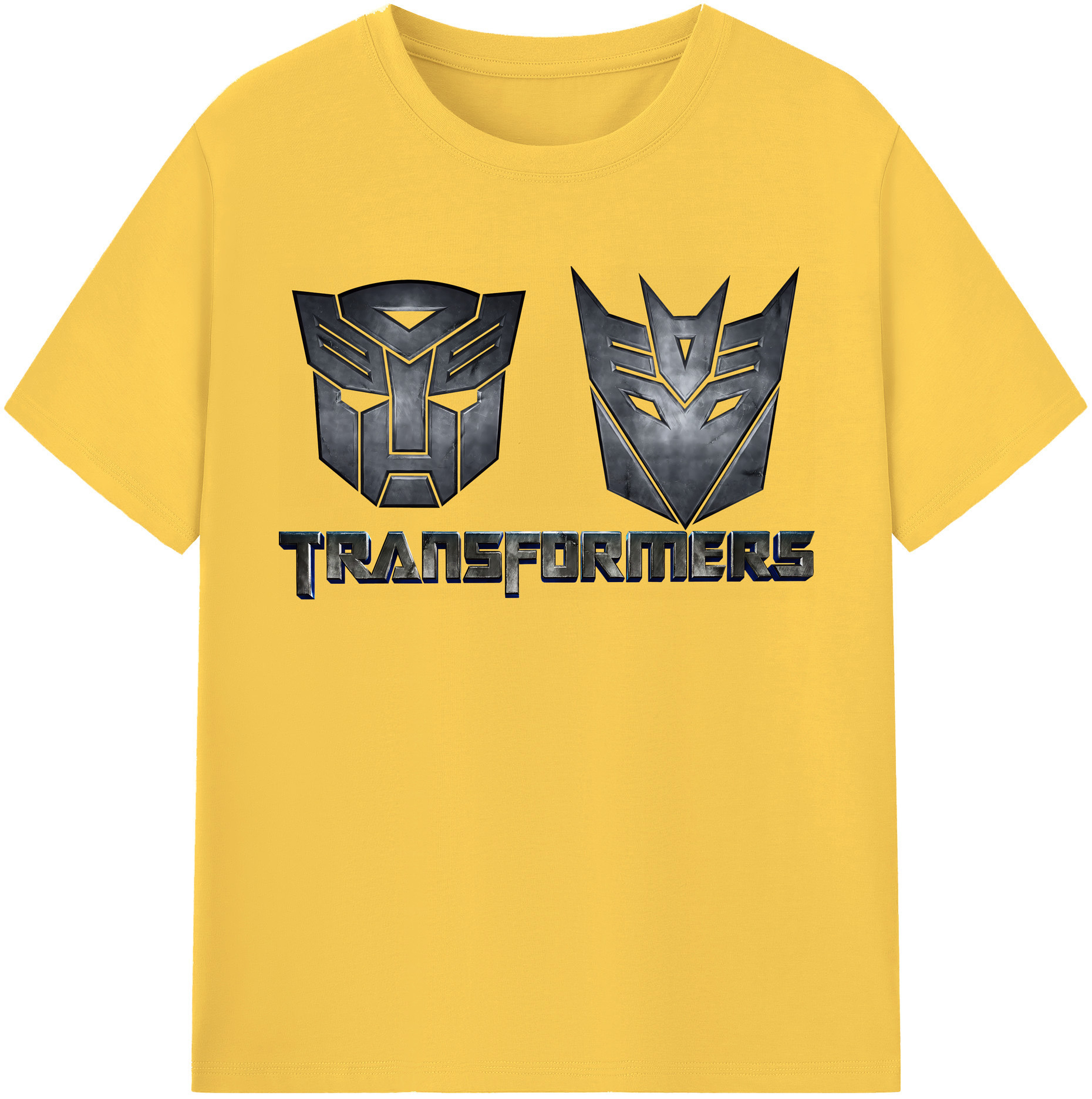 （画像用） Transformers トランスフォーマー 綿100％半袖Tシャツ（フロントプリント）