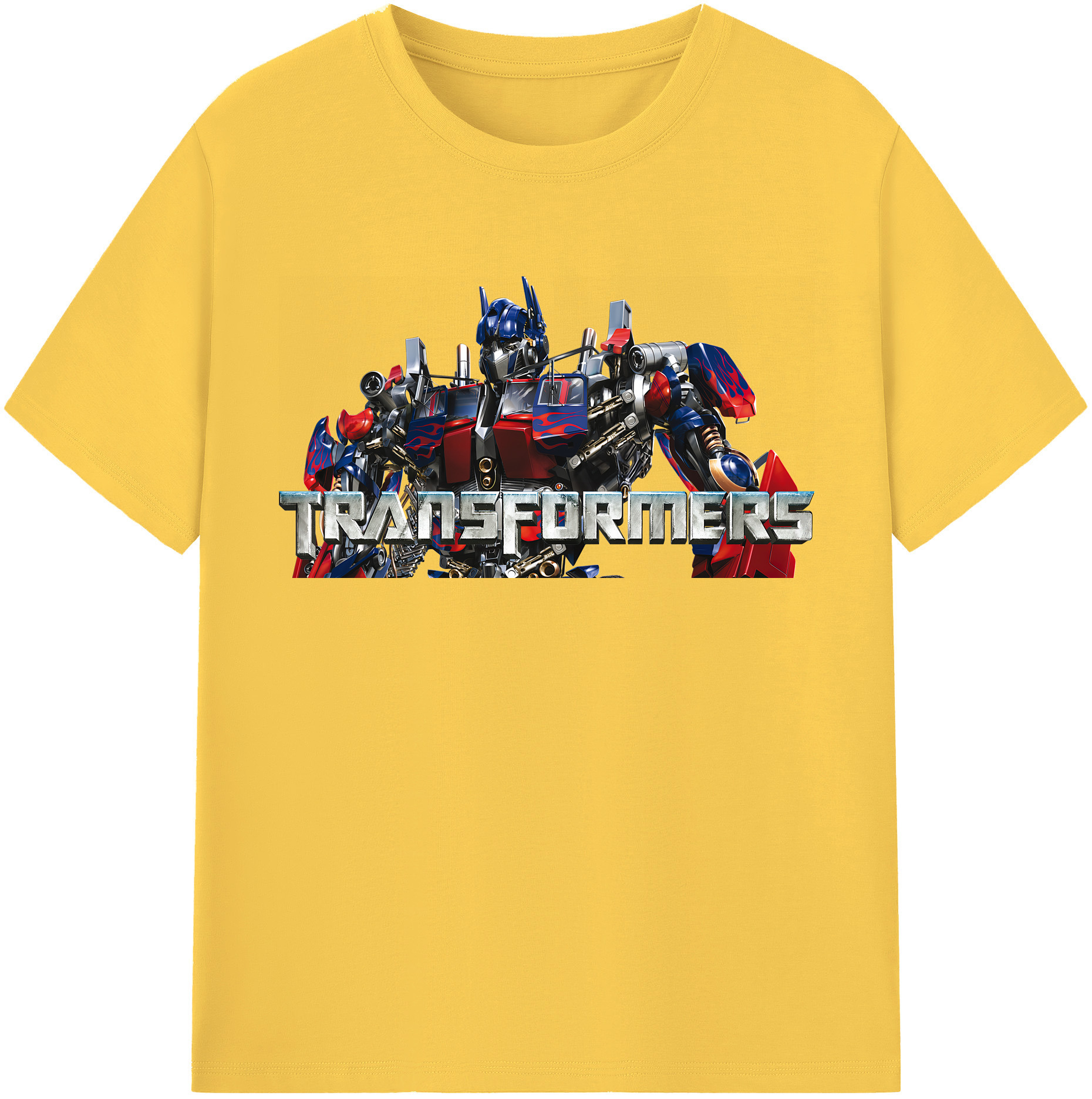 （画像用） Transformers トランスフォーマー 綿100％半袖Tシャツ（フロントプリント）