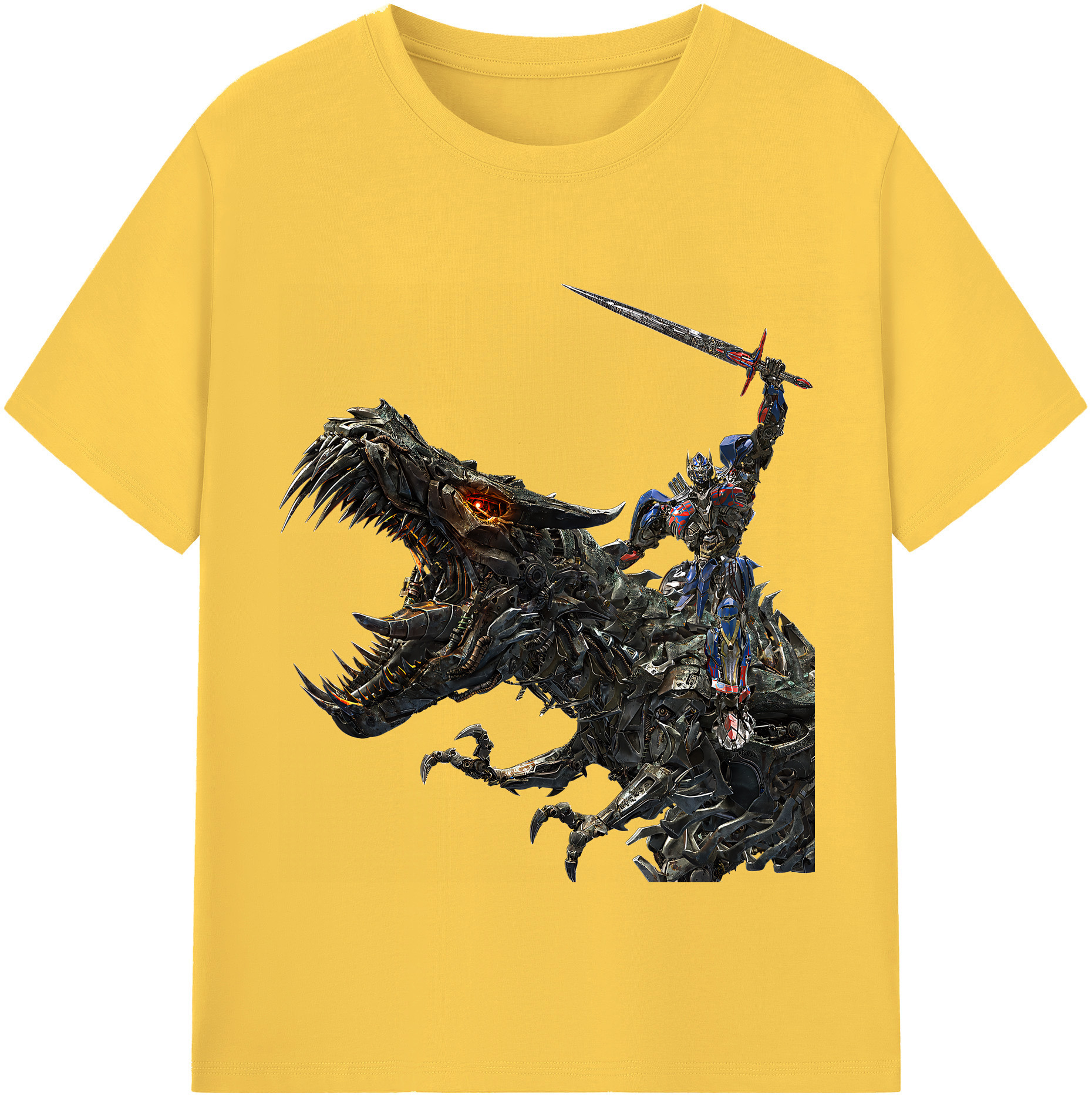 （画像用） Transformers トランスフォーマー 綿100％半袖Tシャツ（フロントプリント）